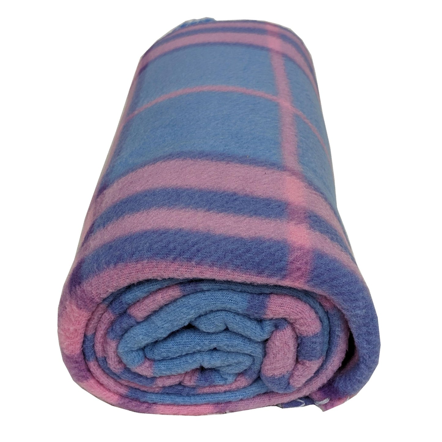 Location Clothing TARTAN THROW BLANKET Pink Blue Check Blanket 14eb0504 Location Clothing