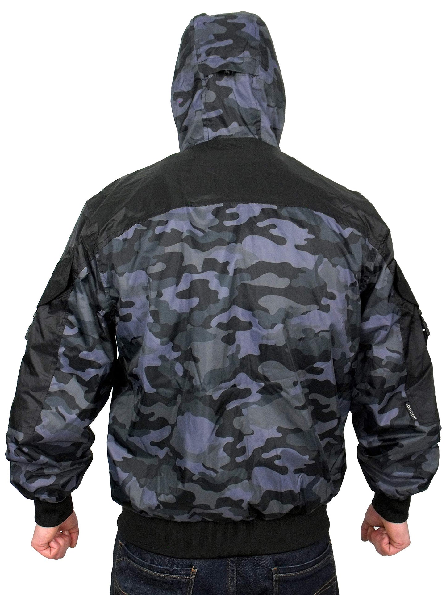 Hunter WR Goggle Bomber Jacket Camo and Black Bomber Jacket 1e4efdbc Location Clothing