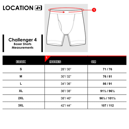 Challenger Four 3 Pack Men's Boxer Shorts – Anti-Chafing, High Performance Underwear Mens Underwear 6cb802bf Location Clothing