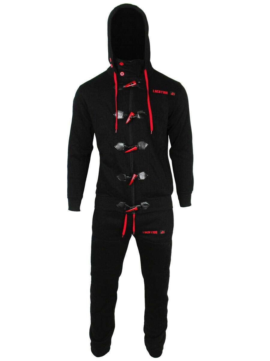 Mens Location Tracksuit Set Fleece Hoodie Top & Bottoms Joggers 2 Set Jogging Black Red S Jogger Suit 6d82a6bb Location Clothing