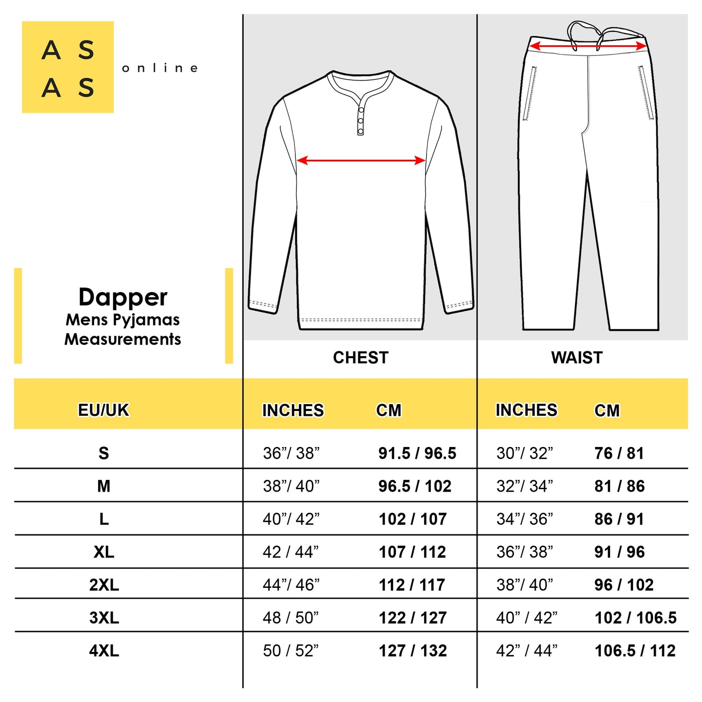 Dauphin Pyjama Set Pyjamas ASASDappersizespecs Location Clothing