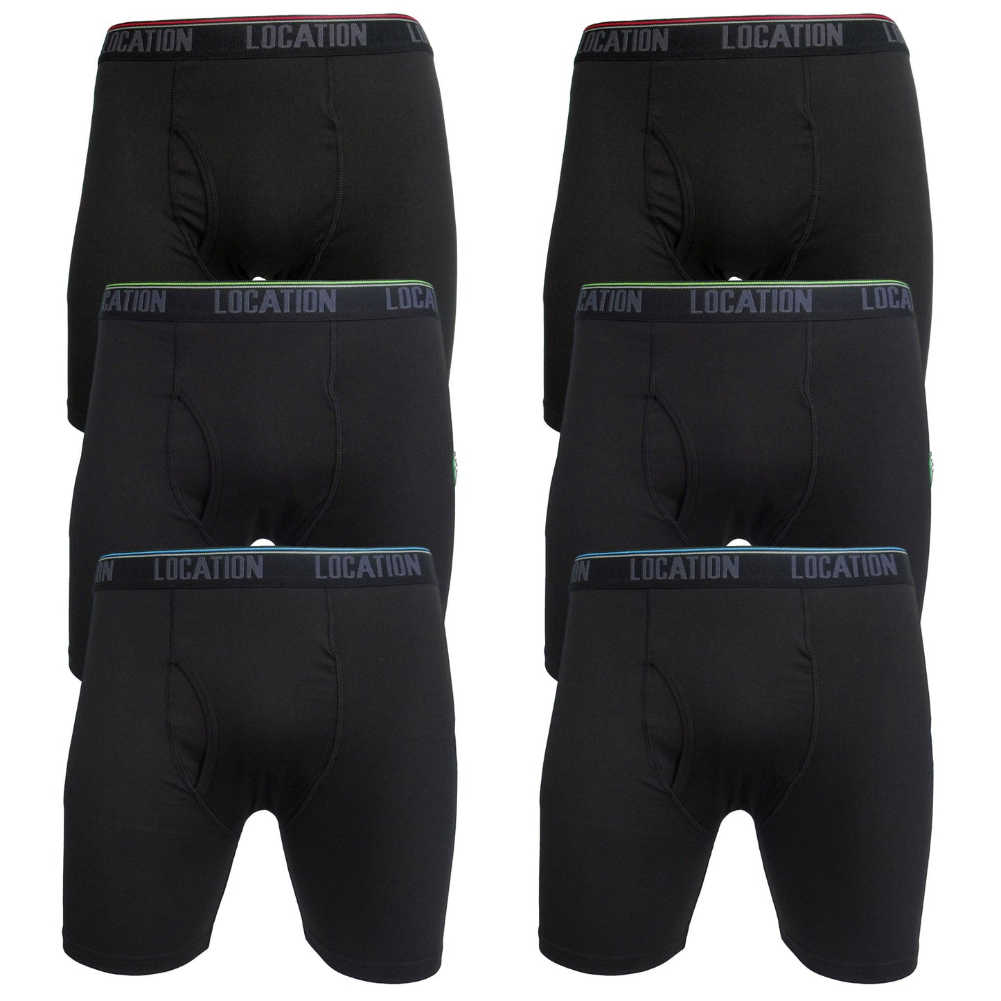 Men's 6-Pack Long-Leg Boxer Briefs Mens Underwear Challenger2_6PackCombo-2copy Location Clothing