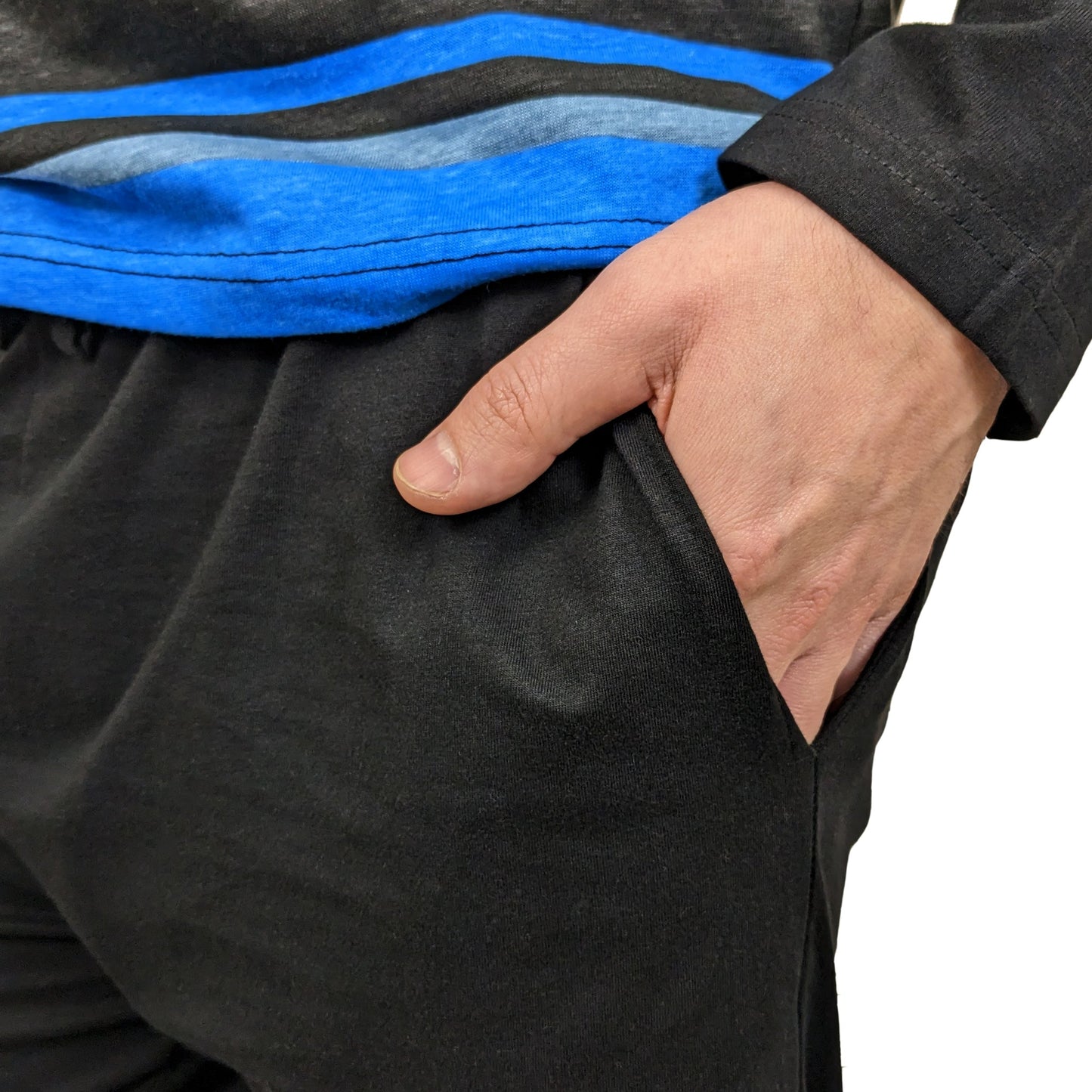 Crest Pyjamas Set Pyjamas Crest_Blue_Black_-_4 Location Clothing