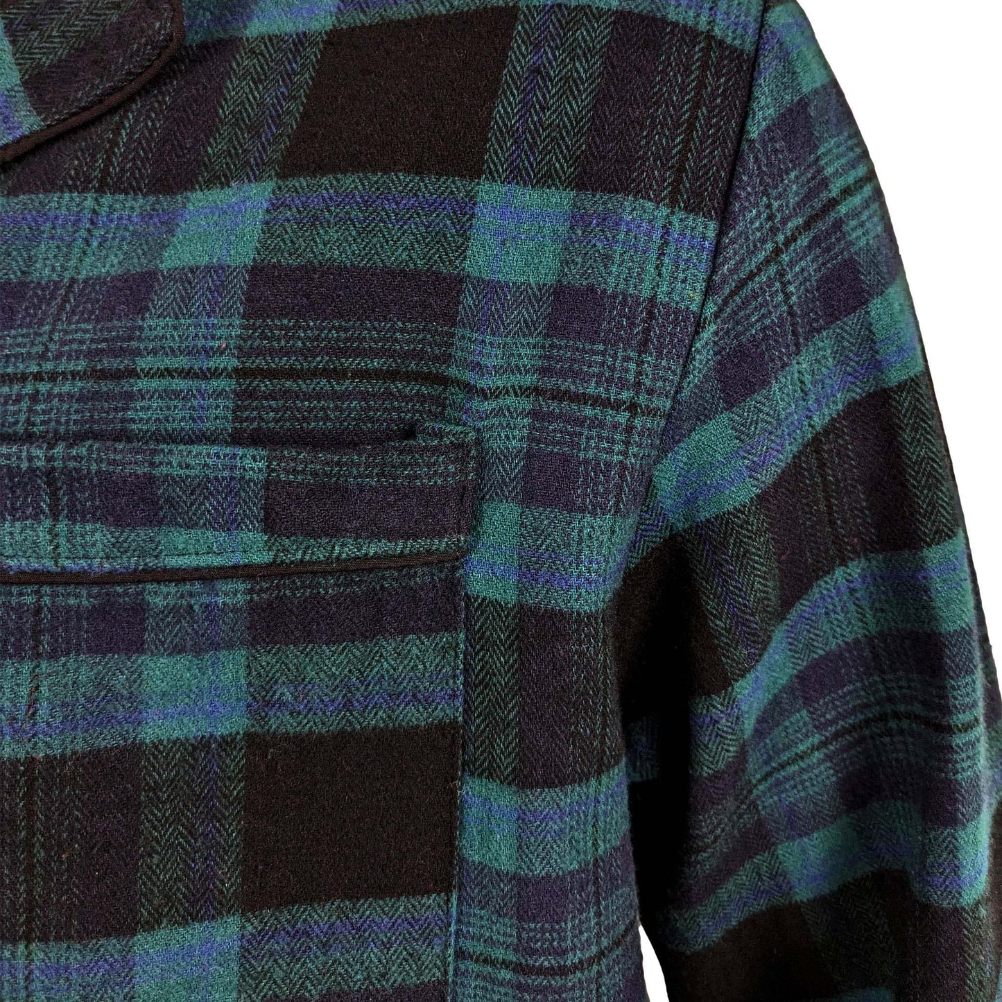 Esquire Check Pyjamas Pyjamas Esquire_-_Black_Blue_Watch_Tartan_-_4 Location Clothing