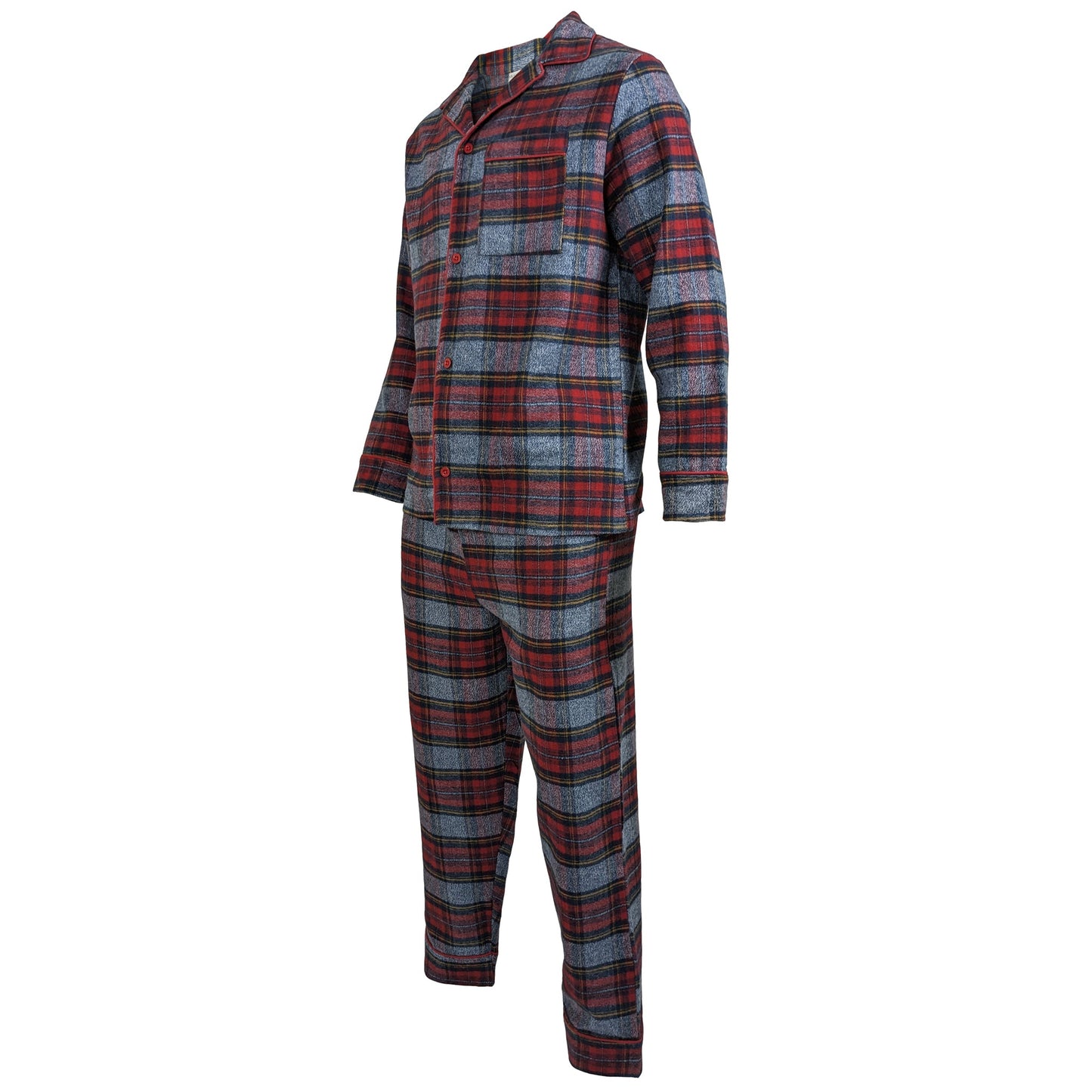 Esquire Check Pyjamas Pyjamas Esquire_-_Red_Grey_Tartan_Original_-_2 Location Clothing