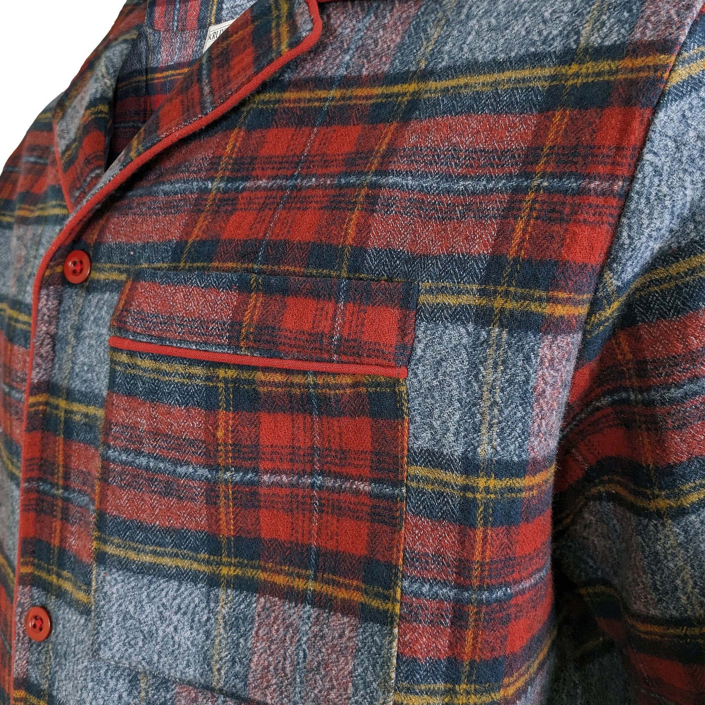Esquire Check Pyjamas Pyjamas Esquire_-_Red_Grey_Tartan_Original_-_4 Location Clothing