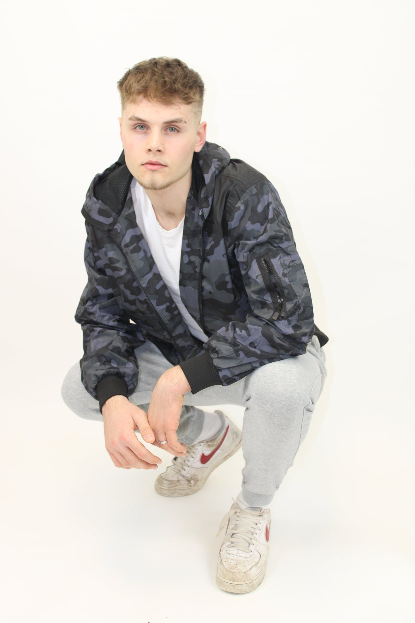 Hooded Black/Camouflage Hunter EXO Goggle Bomber Waterproof Jacket Camo Bomber Jacket Hunter_EXO_Camo_9 Location Clothing