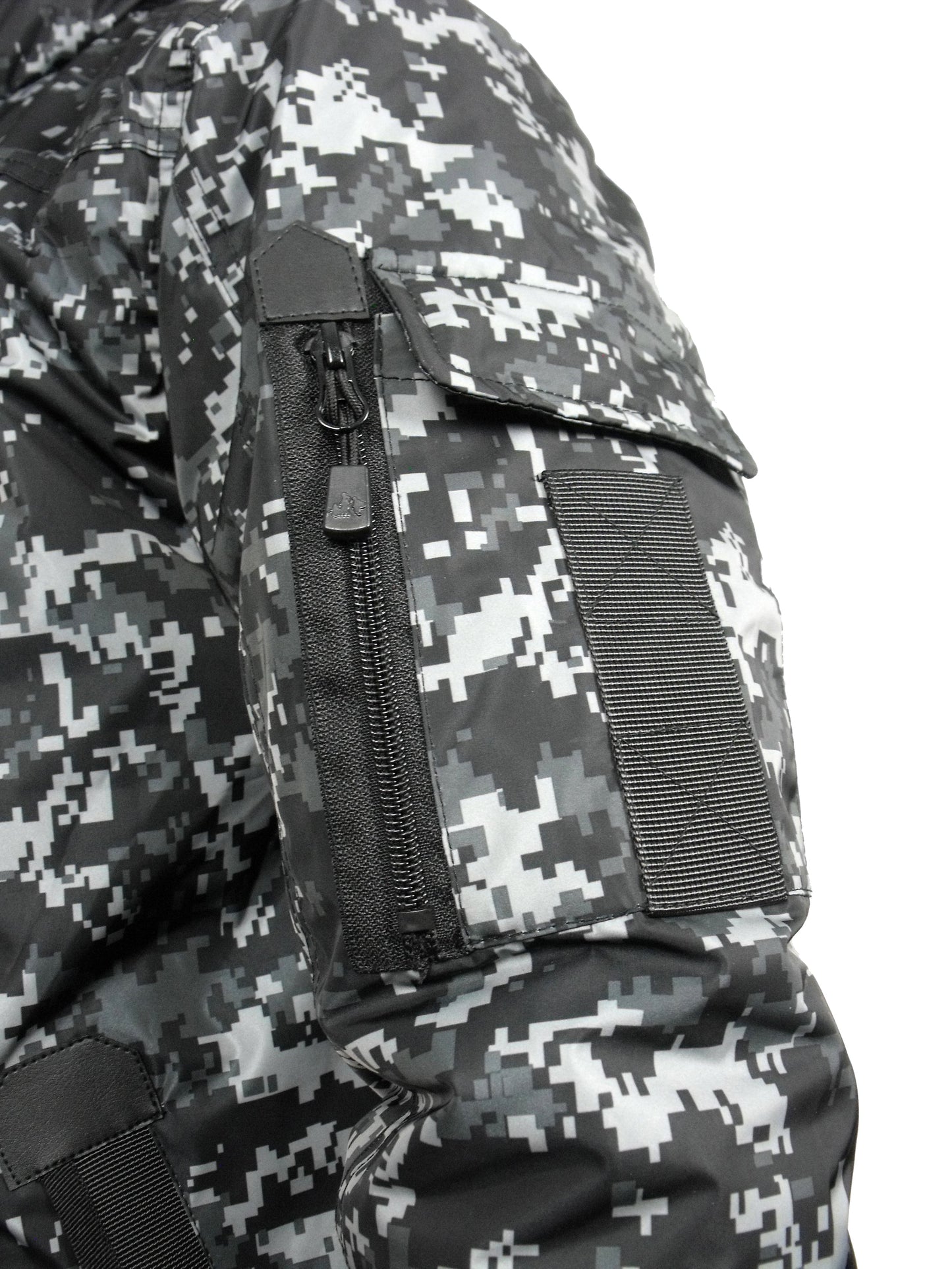 Infiltrator Longer Goggle Jacket Black and Camo Jacket Infiltrator_Satellite_Defrag_Camo_10_new Location Clothing