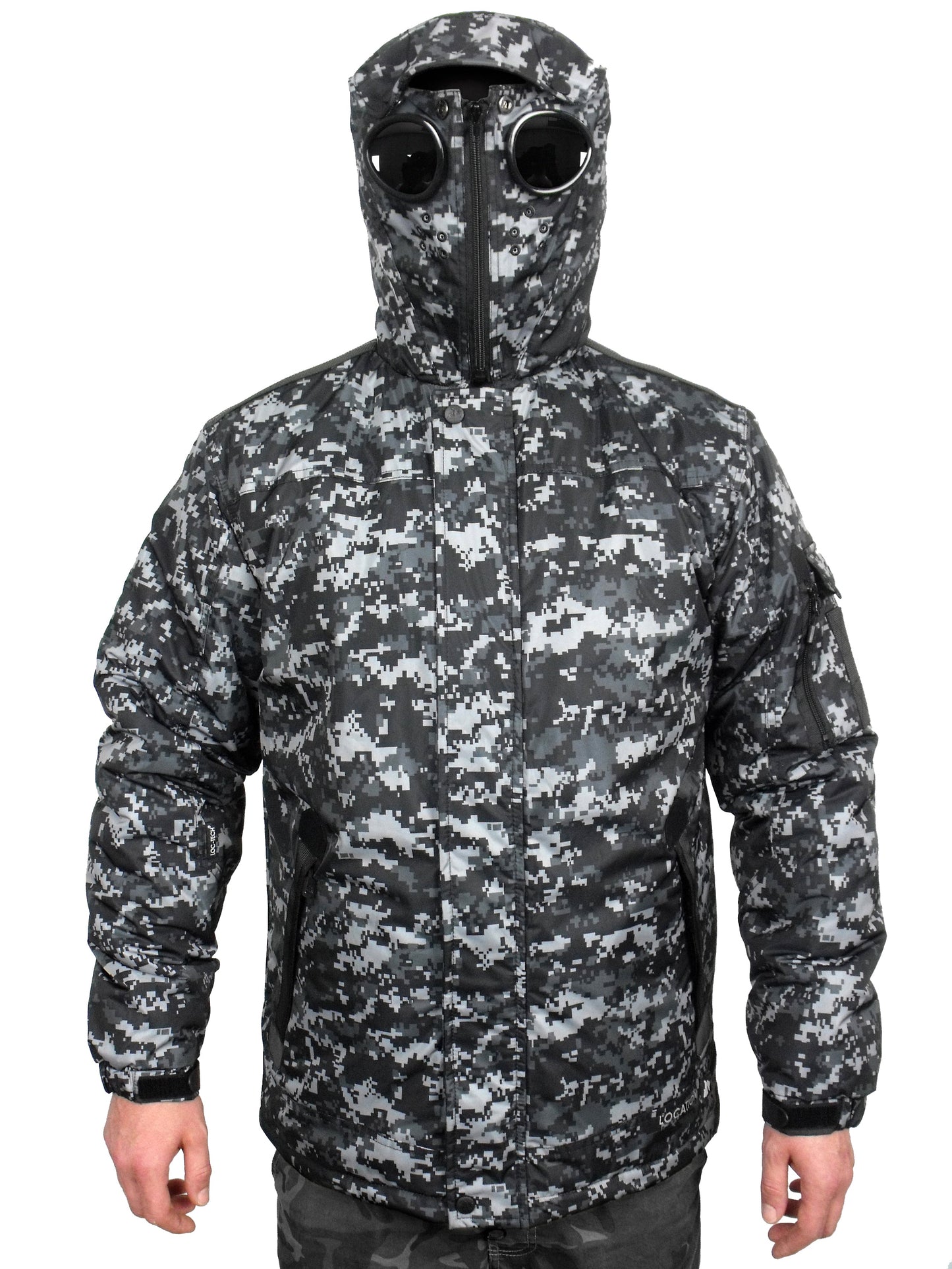 Infiltrator Longer Goggle Jacket Black and Camo Jacket Infiltrator_Satellite_Defrag_Camo_5_new Location Clothing