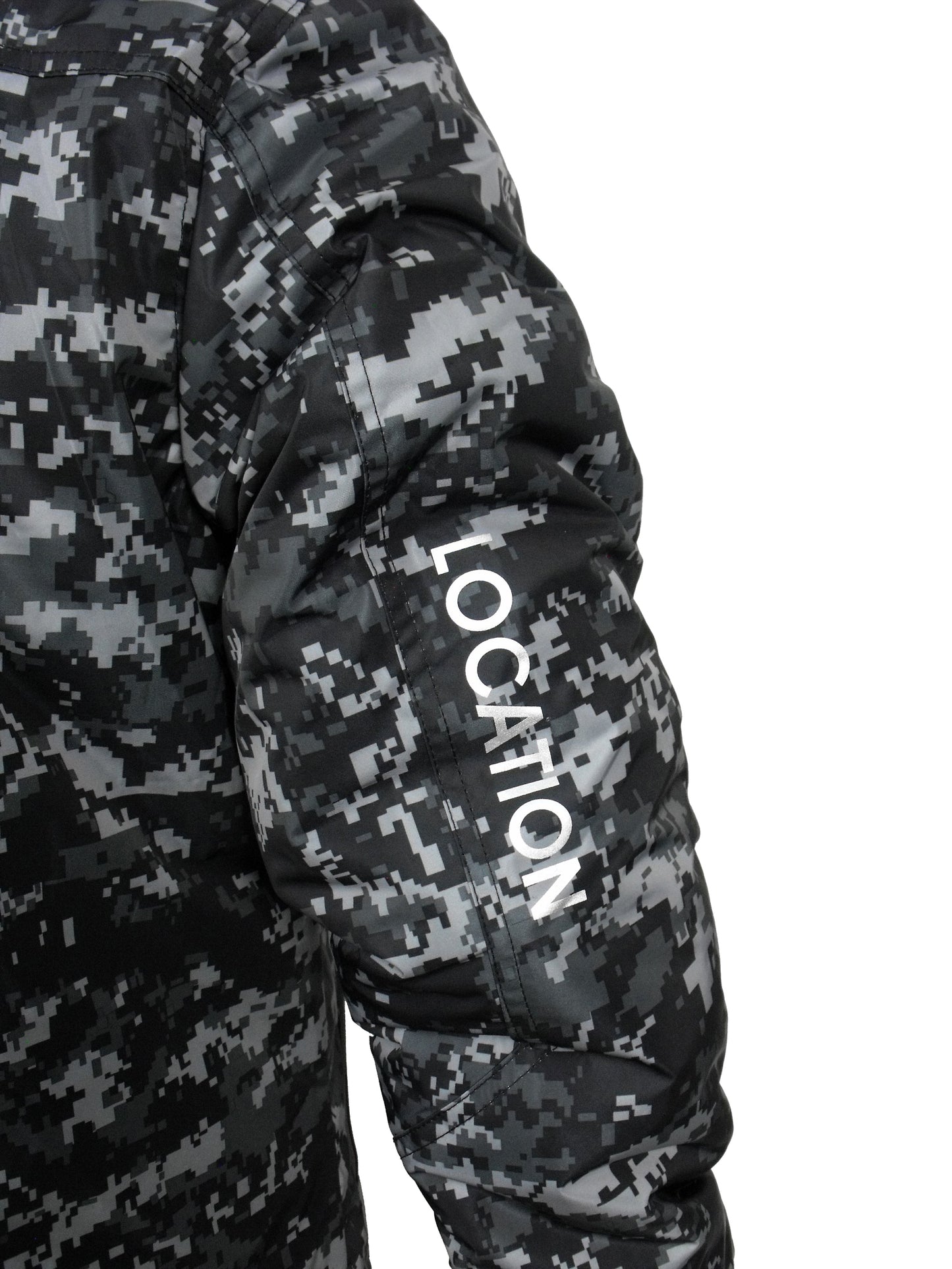 Infiltrator Longer Goggle Jacket Black and Camo Jacket Infiltrator_Satellite_Defrag_Camo_8_new Location Clothing