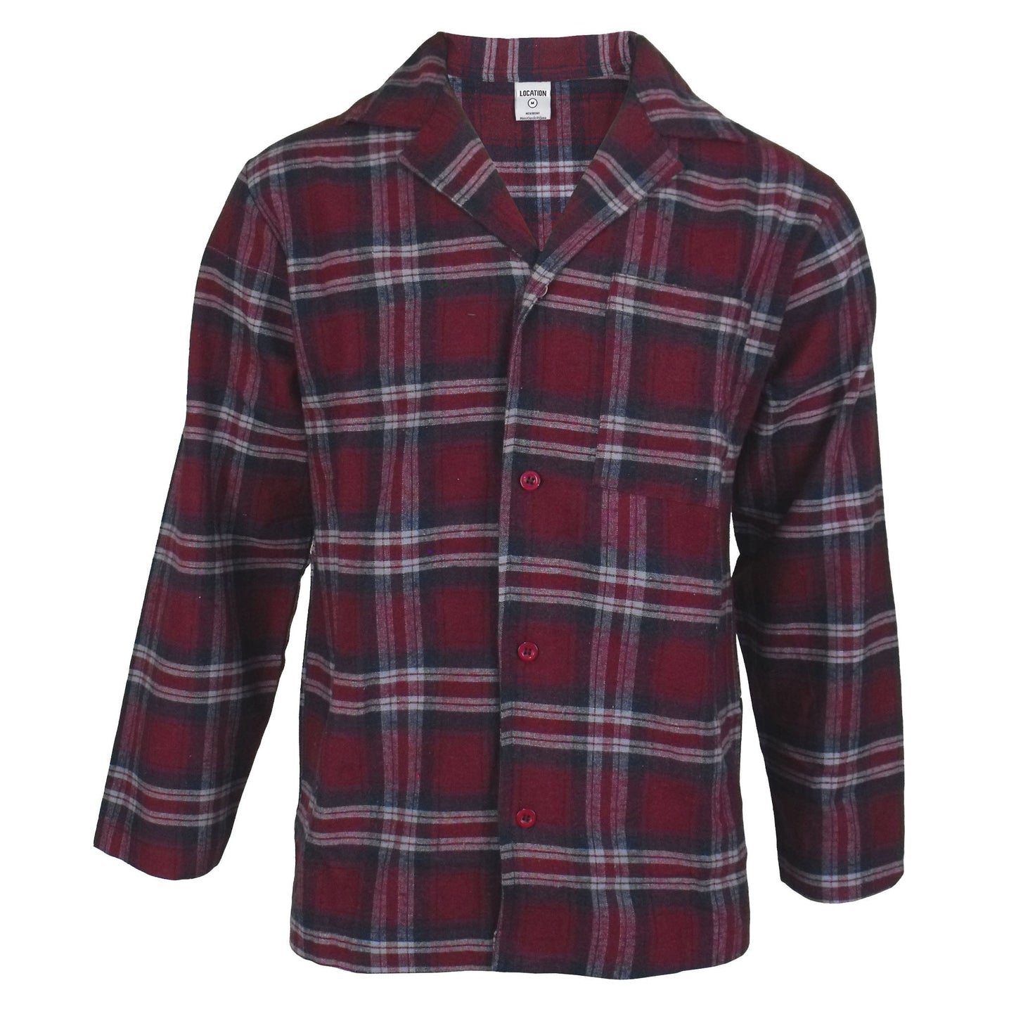 Newmont Pyjama Set Pyjamas NewmontBurgundyTartanCheckEX-5 Location Clothing