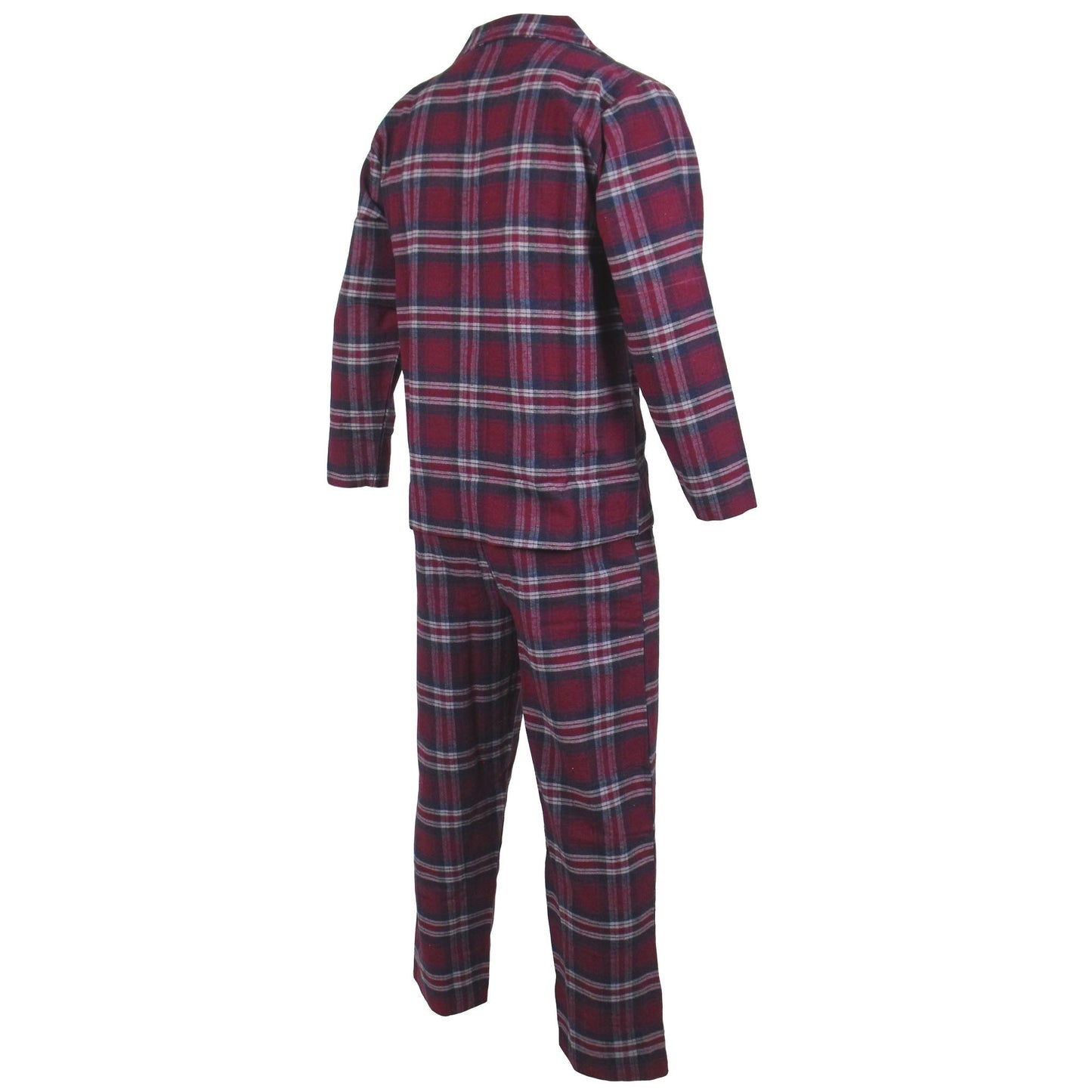 Newmont Pyjama Set Pyjamas NewmontBurgundyTartanCheckEX-8 Location Clothing