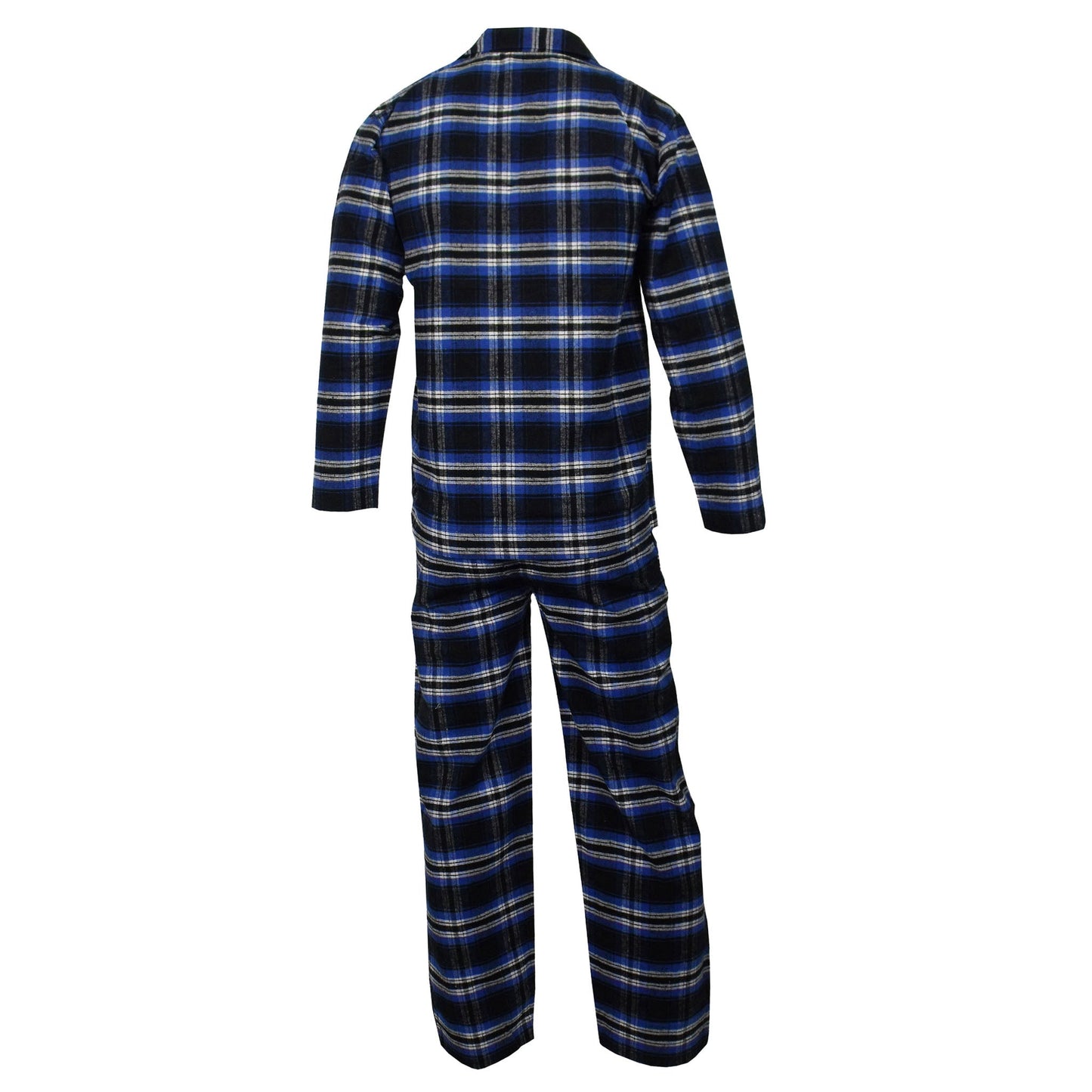 Newmont Pyjama Set Pyjamas Newmont_Black_Blue_Tartan_Check_EX_-_6 Location Clothing