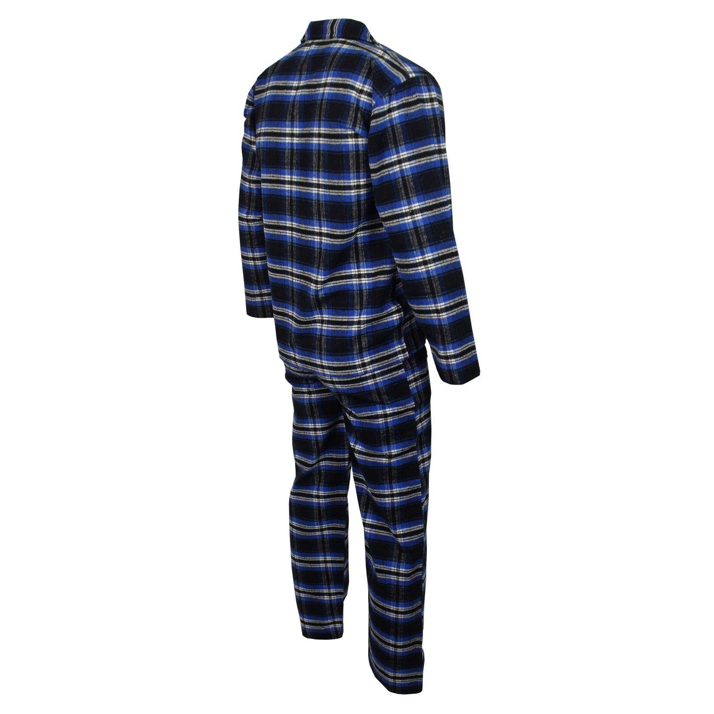 Newmont Pyjama Set Pyjamas Newmont_Black_Blue_Tartan_Check_EX_-_7 Location Clothing