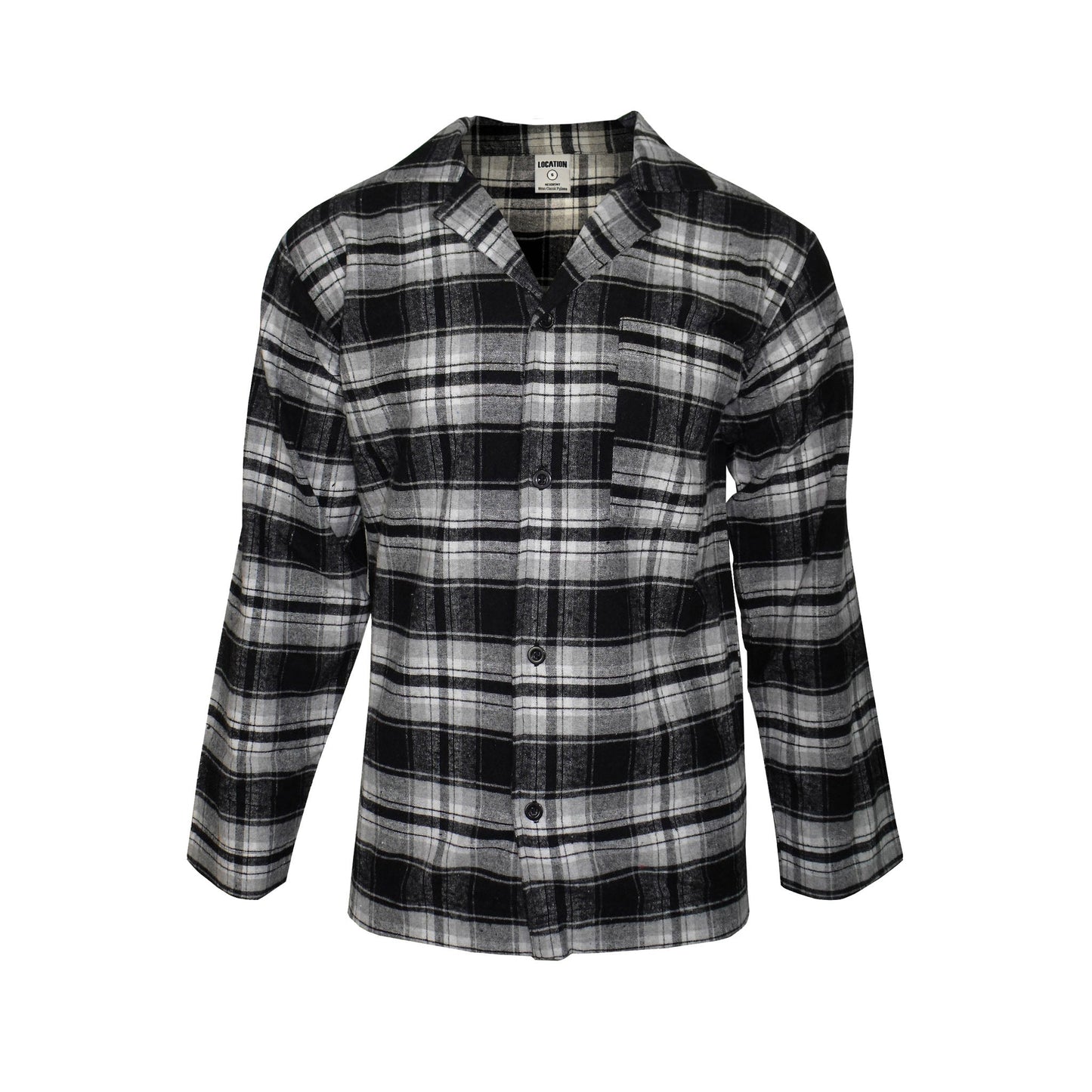 Newmont Pyjama Set Pyjamas Newmont_Black_GreyTartan_Check_EX_-_8 Location Clothing