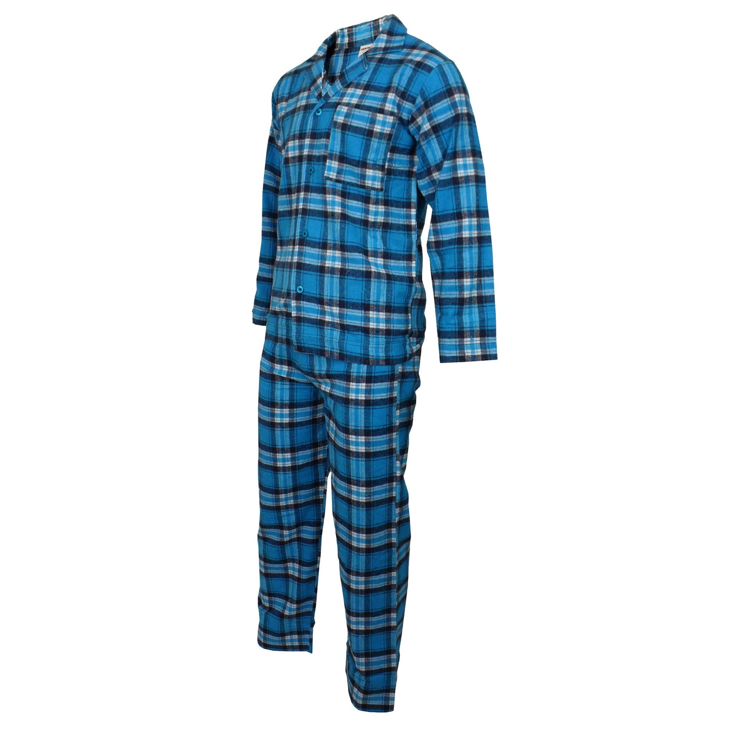 Newmont Pyjama Set Pyjamas Newmont_Blue_Tartan_Check_EX_-_6 Location Clothing