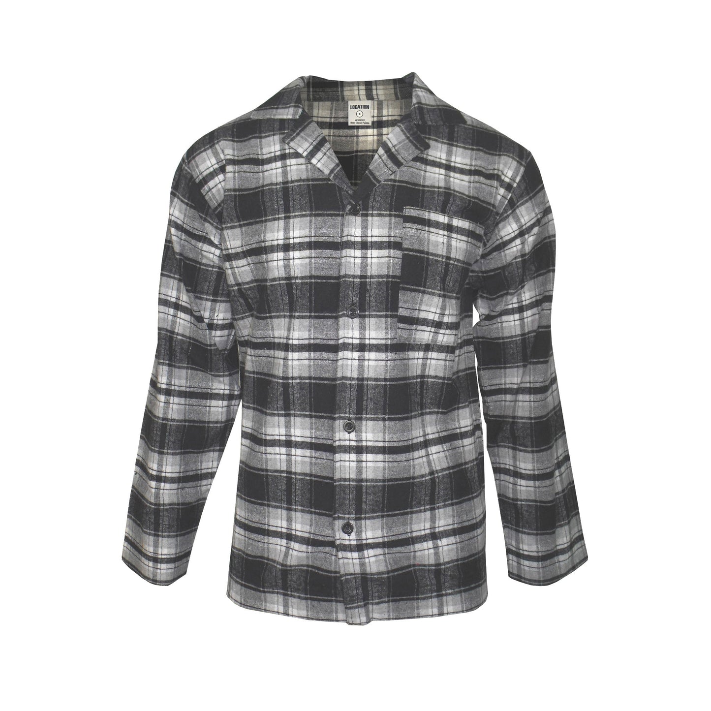 Newmont Pyjama Set Pyjamas Newmont_GreyTartan_Check_EX_-_9 Location Clothing