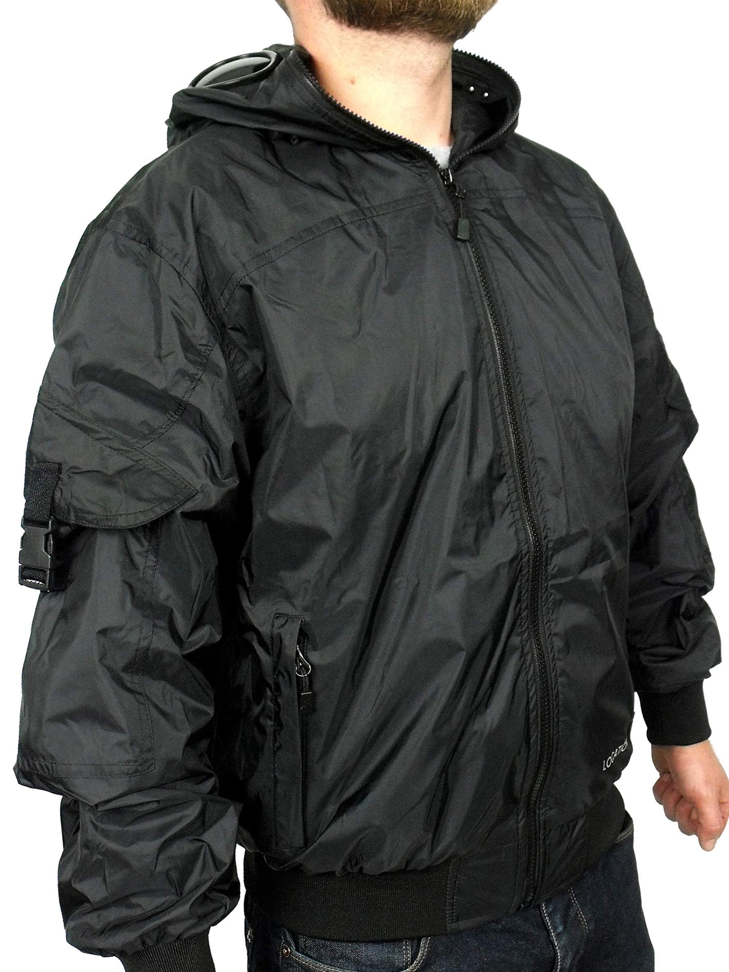 Hunter WR Goggle Bomber Jacket Camo and Black Bomber Jacket d74418cd Location Clothing