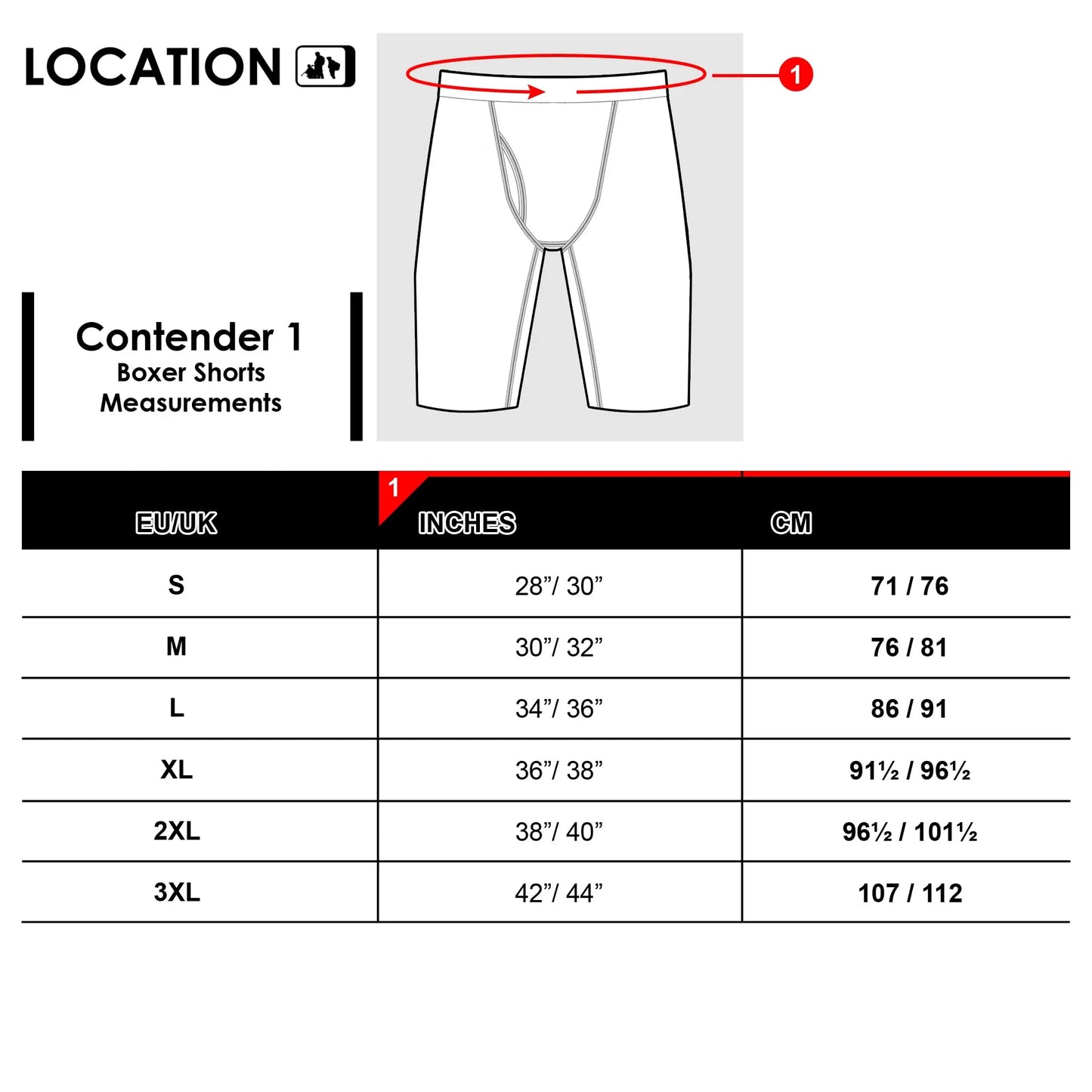 Contender One Boxer Shorts – 3 Pack | Anti-Chafing, Elastic Waistband Mens Underwear df83f47f Location Clothing