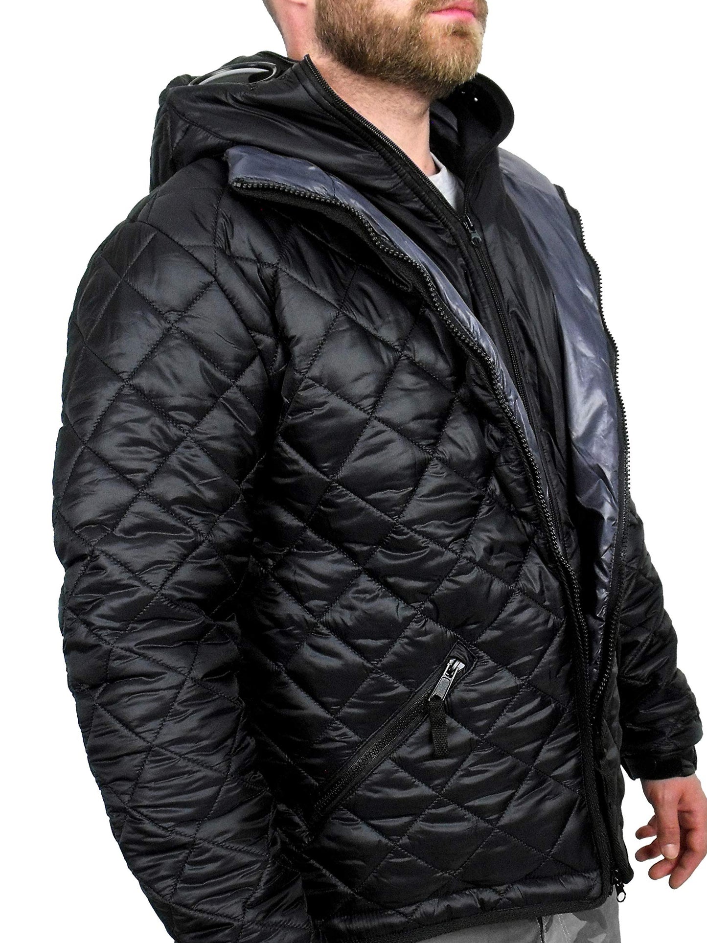 Transform Goggle Jacket Burgundy Black or Navy Black XXL Quilted Jacket e74cd891 Location Clothing