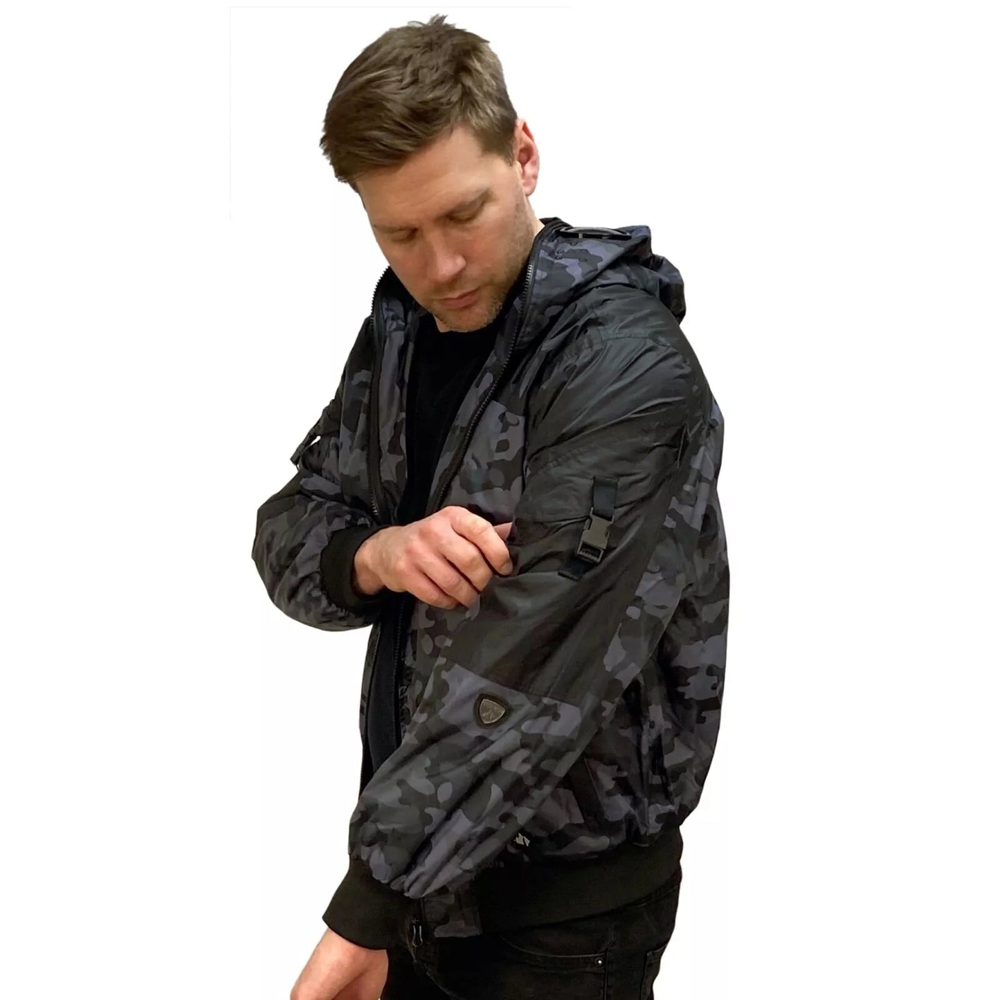 Hooded Black/Camouflage Hunter EXO Goggle Bomber Waterproof Jacket Bomber Jacket s-l1600EXO2 Location Clothing
