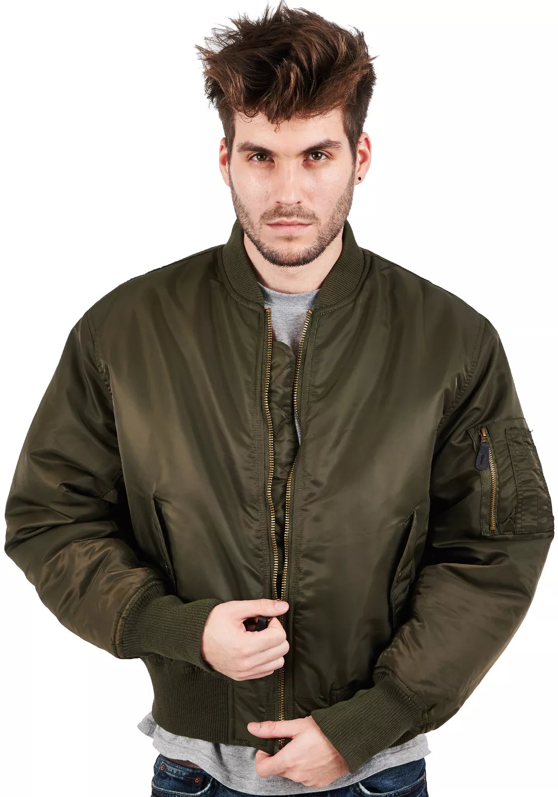 MA1 OLIVE GREEN SIZE S Bomber Jacket s-l1600MA1-1 Location Clothing