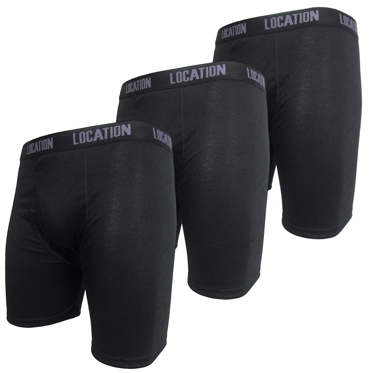 Mustang One 3 Pack Men's Longer Leg Boxer Shorts – Breathable Stretch Fit Underwear Mustang 1 M Mens Underwear 00fa60d8 Location Clothing