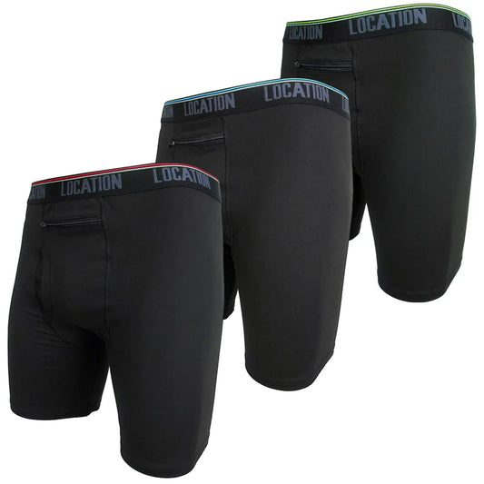 Challenger Three 3 Pack Men's Boxer Shorts – Anti-Chafing, High Performance Underwear Challenger 3 Mens Underwear 04ac7126 Location Clothing