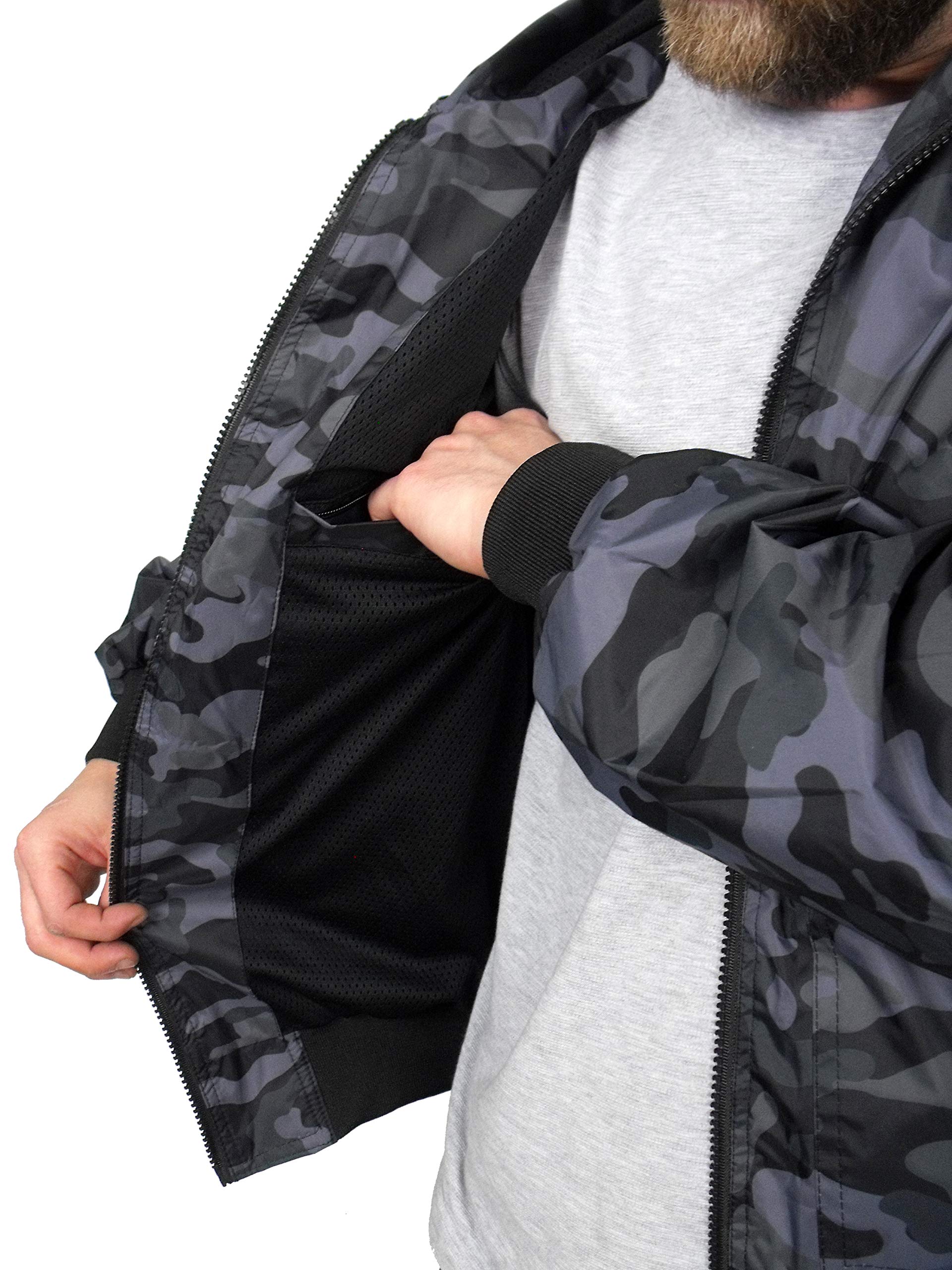 location goggle jacket Waterproof Hooded Goggle Bomber Jacket