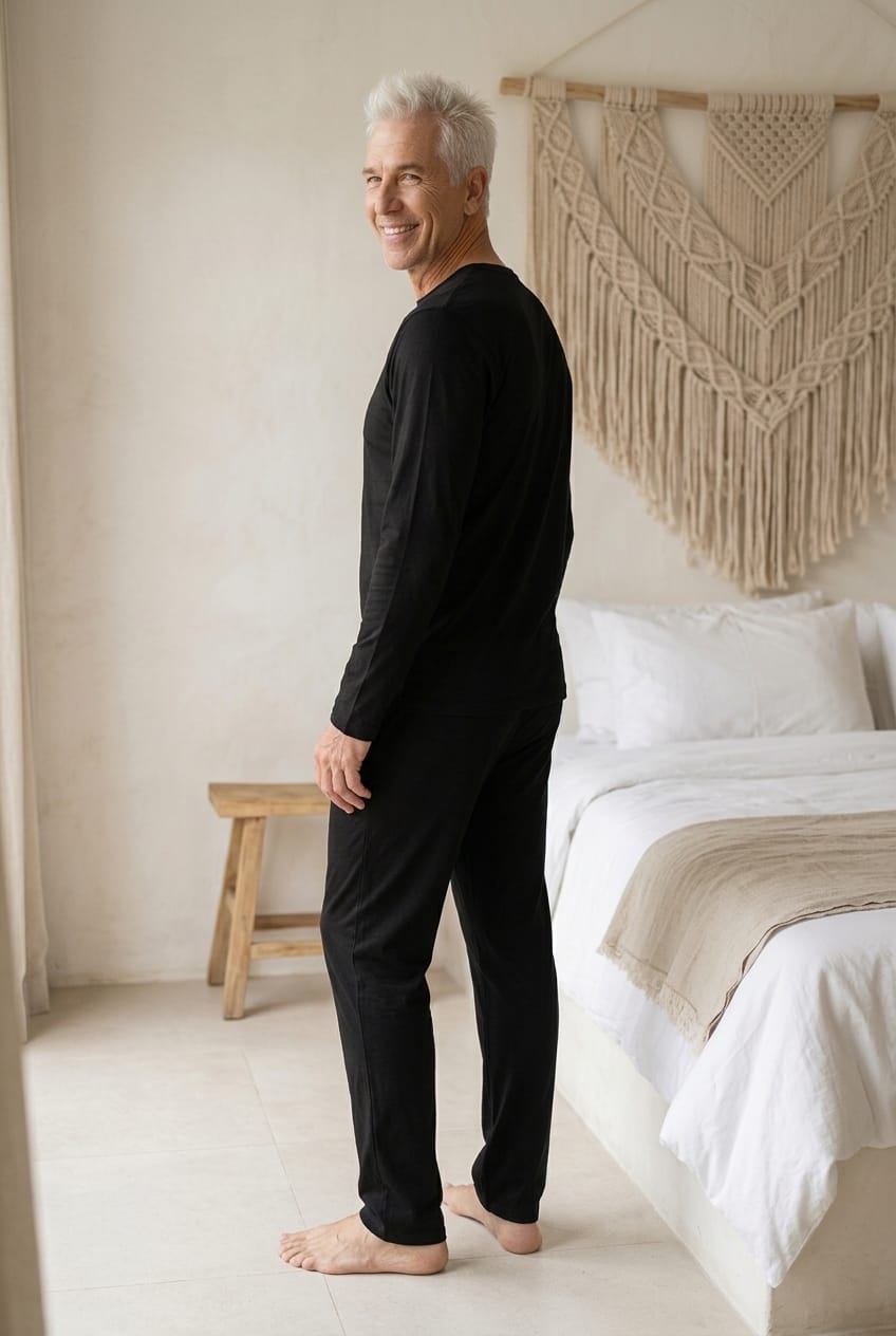 Dauphin Pyjama Set Pyjamas 158c1caa-543e-4fb1-b45c-e1151407febeDAPBLK3 Location Clothing