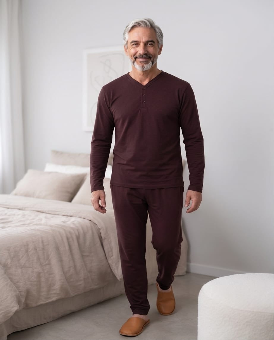 Dauphin Pyjama Set Burgundy Check Pyjamas 86d5a104-9bec-40fa-8599-34c680eb79ebDAP1 Location Clothing