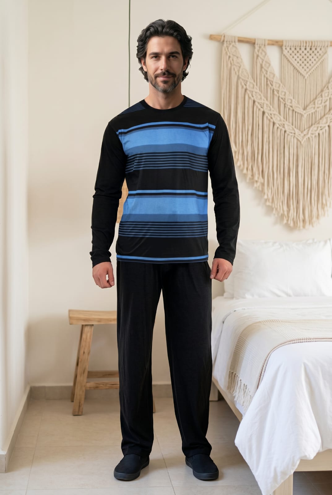 Crest Pyjamas Set Pyjamas CRESTBLUE2 Location Clothing