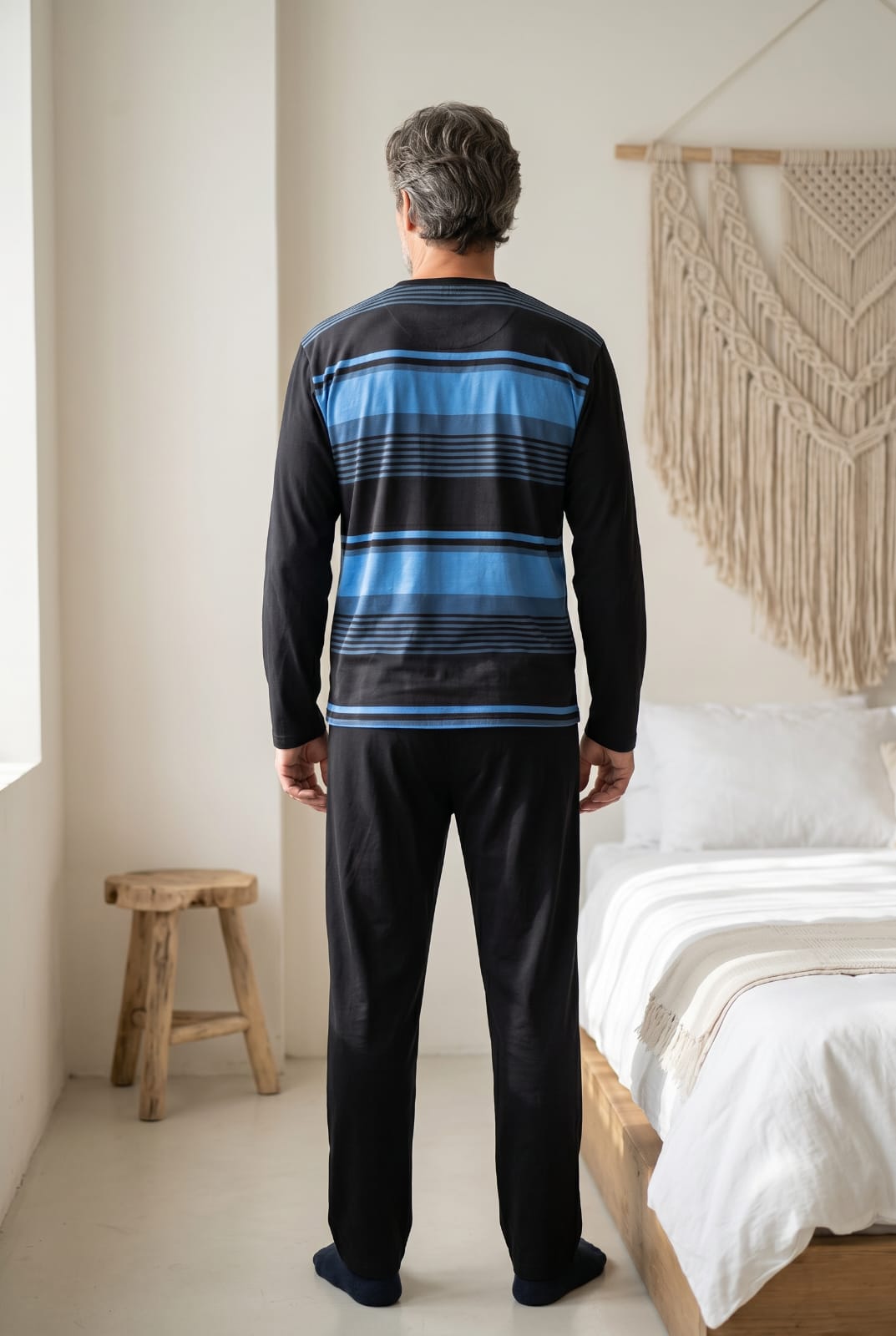 Crest Pyjamas Set Pyjamas CRESTBLUE3 Location Clothing