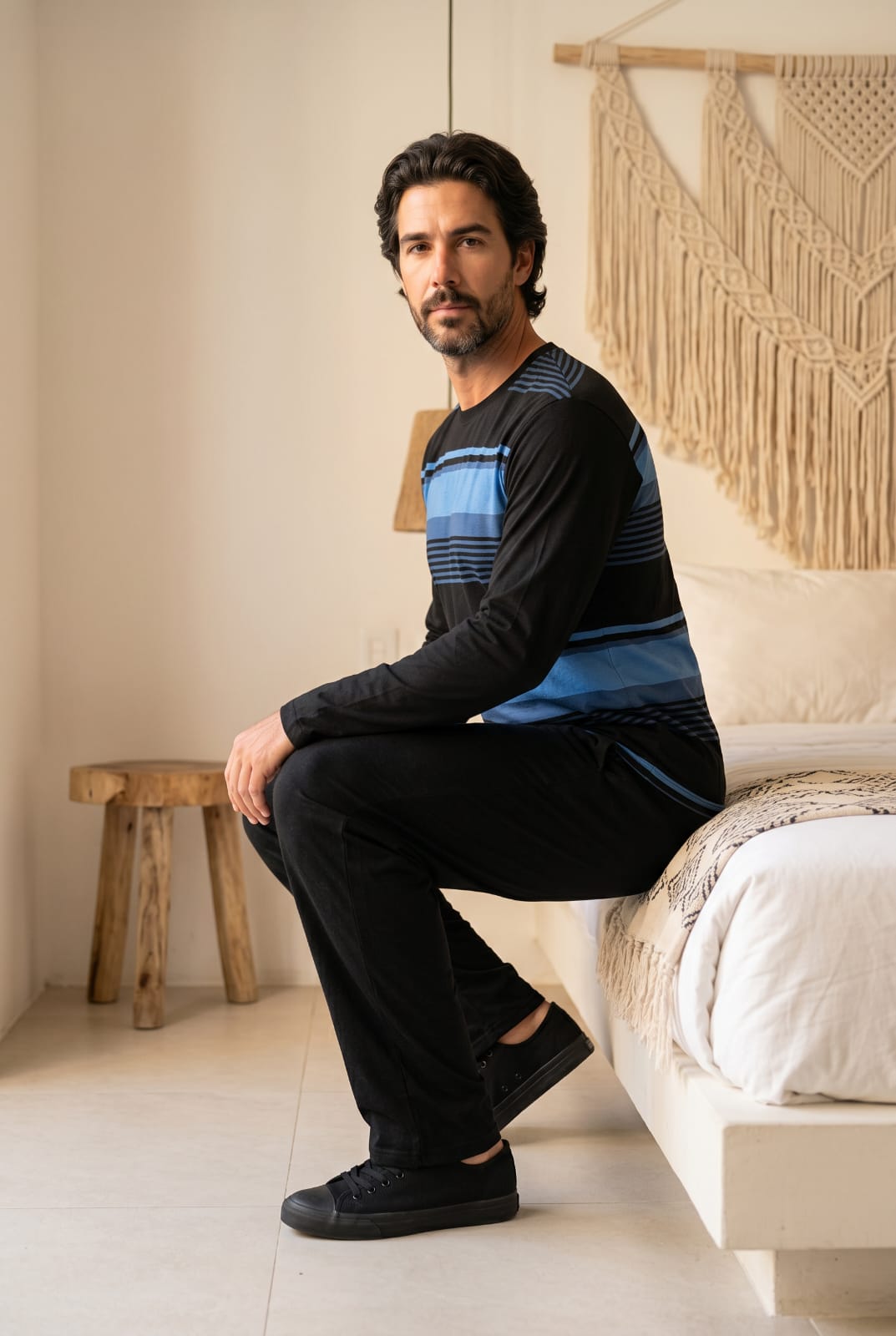 Crest Pyjamas Set Pyjamas CRESTBLUE4 Location Clothing