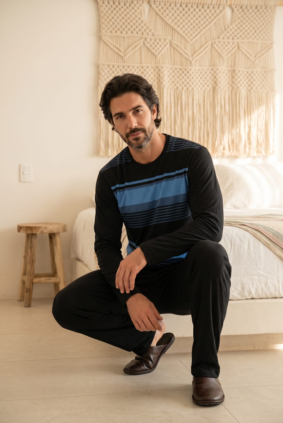 Crest Pyjamas Set Pyjamas CRESTBLUE5 Location Clothing