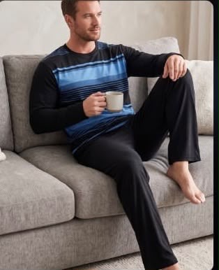 Crest Pyjamas Set Pyjamas CRESTBLUE7 Location Clothing