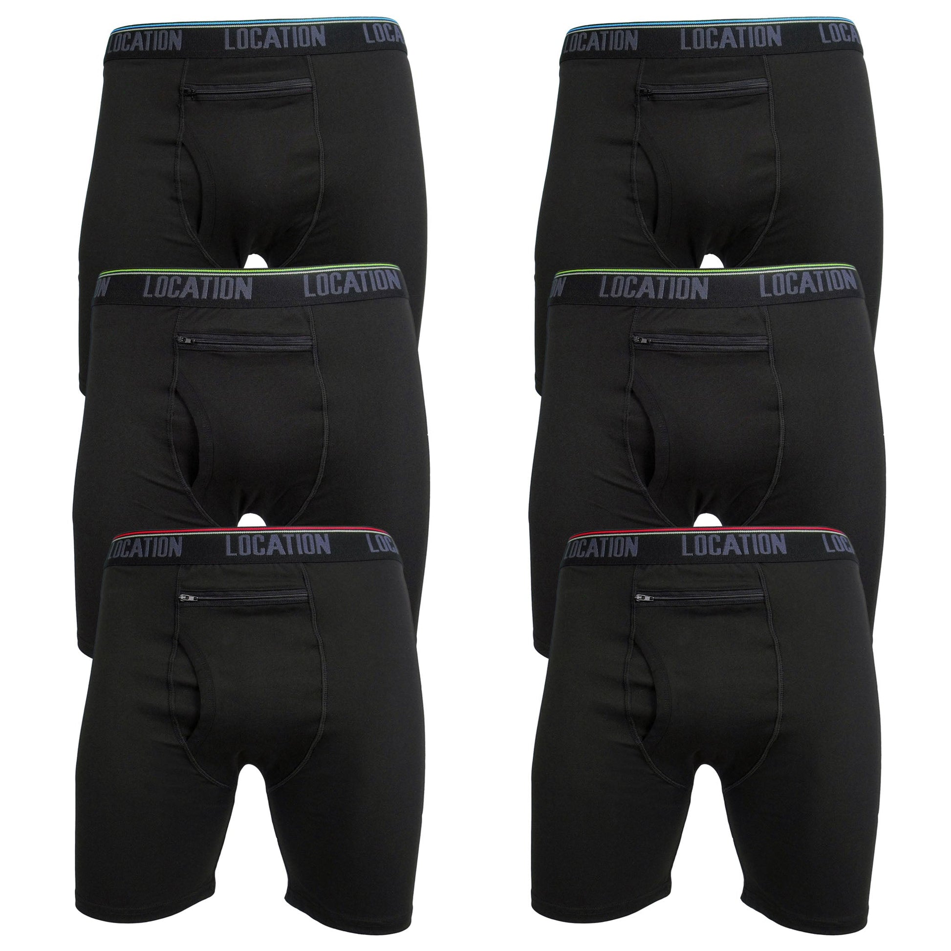 Men's 6-Pack Long-Leg Boxer Briefs Mens Underwear Challenger3_6PackCombo-2copy Location Clothing