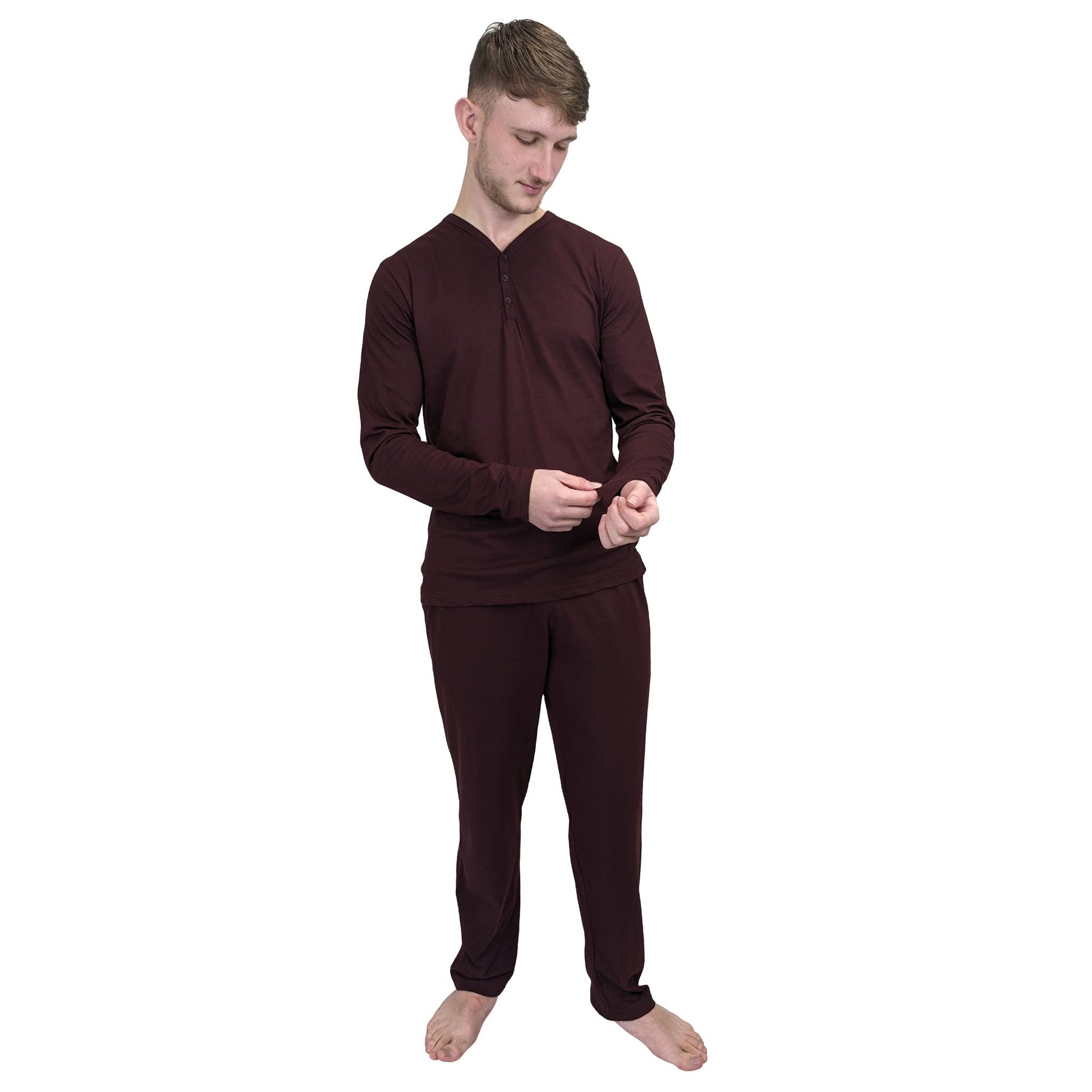 Dauphin Pyjama Set Pyjamas DapperBurgundy-3-2048x2048 Location Clothing