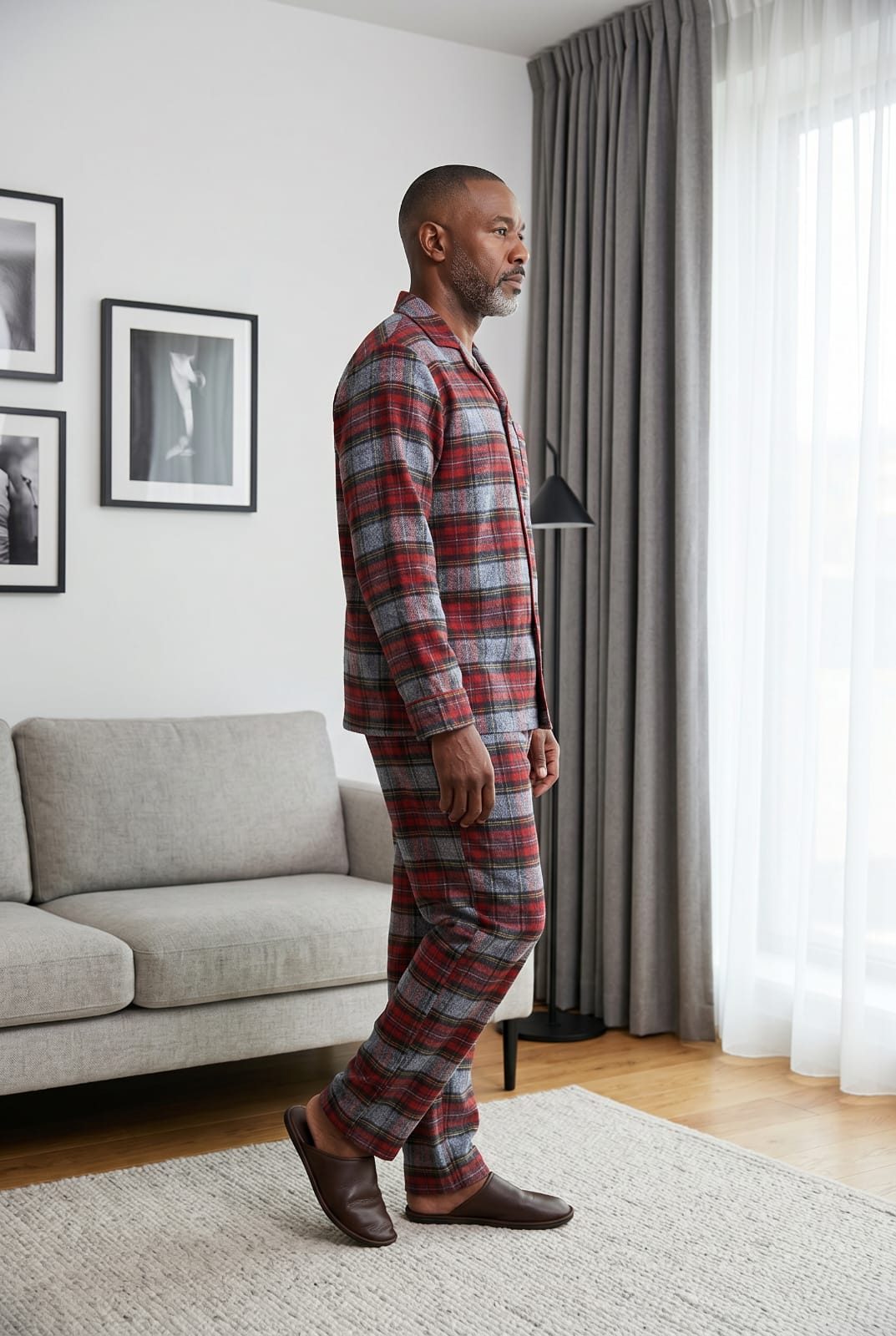 Esquire Check Pyjamas Pyjamas ESQ4 Location Clothing