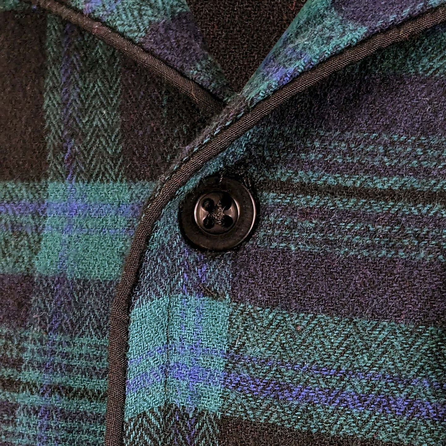 Esquire Check Pyjamas Pyjamas Esquire_-_Black_Blue_Watch_Tartan_-_11 Location Clothing