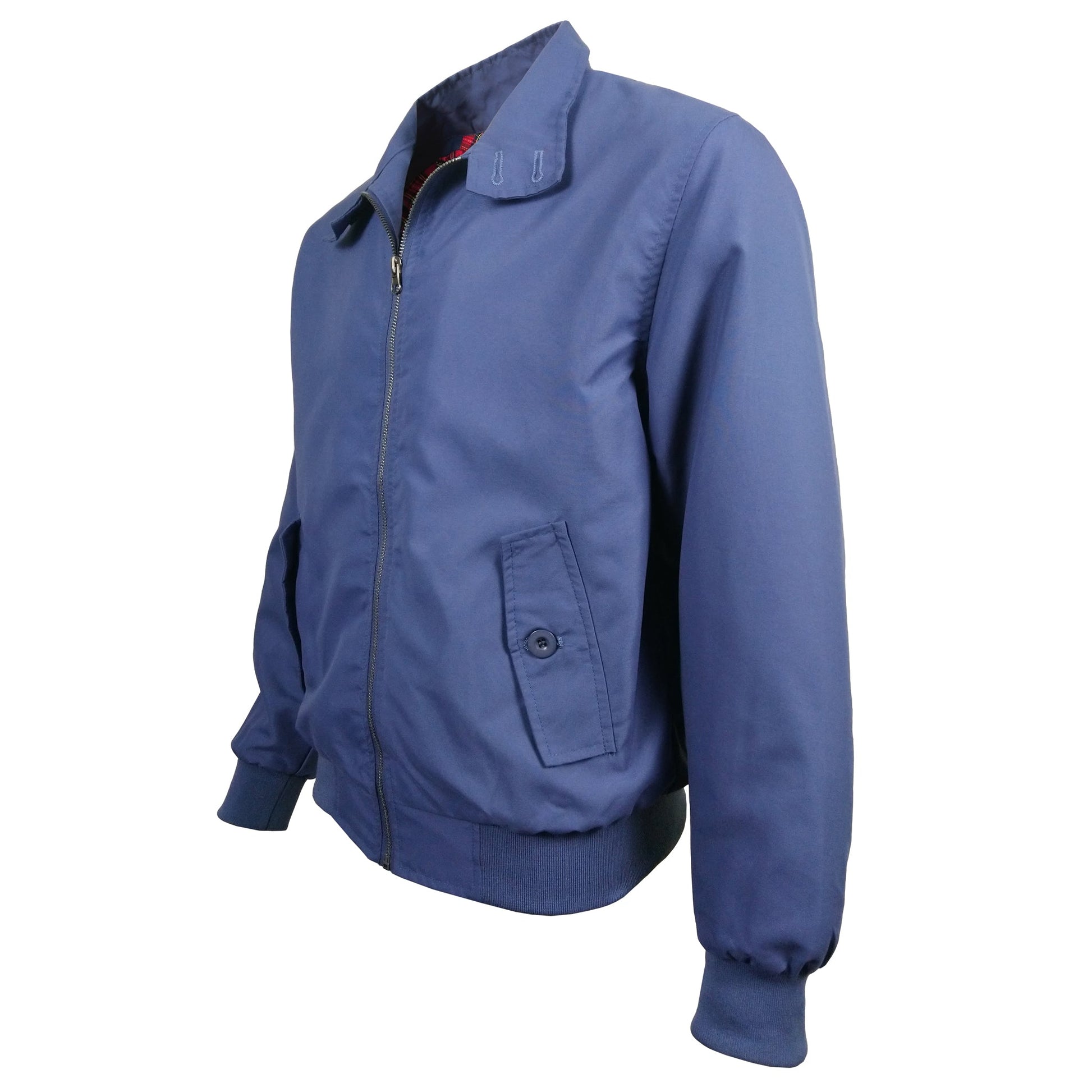 Location Tartan Lining Harrington Jacket Bomber Jacket Harrington_Jacket_Airforce_Blue_-_2 location
