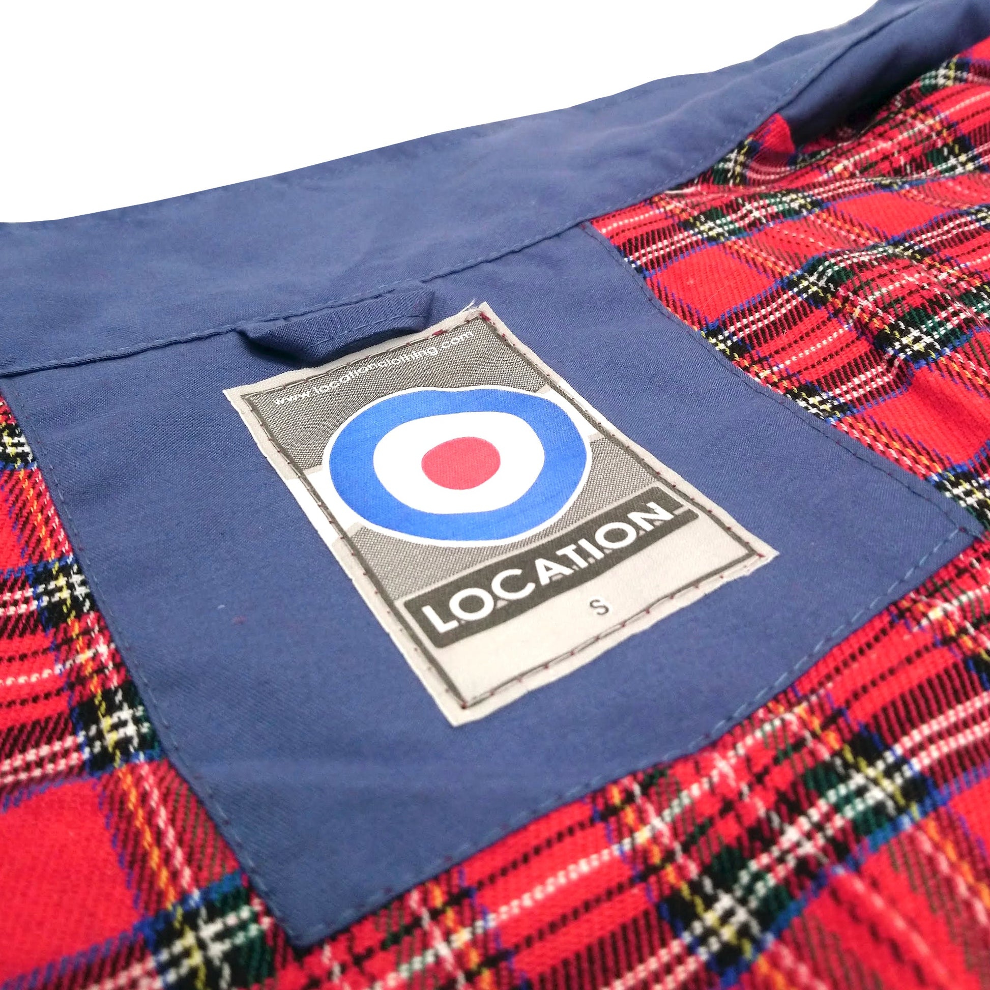 Location Tartan Lining Harrington Jacket Bomber Jacket Harrington_Jacket_Airforce_Blue_-_9 location