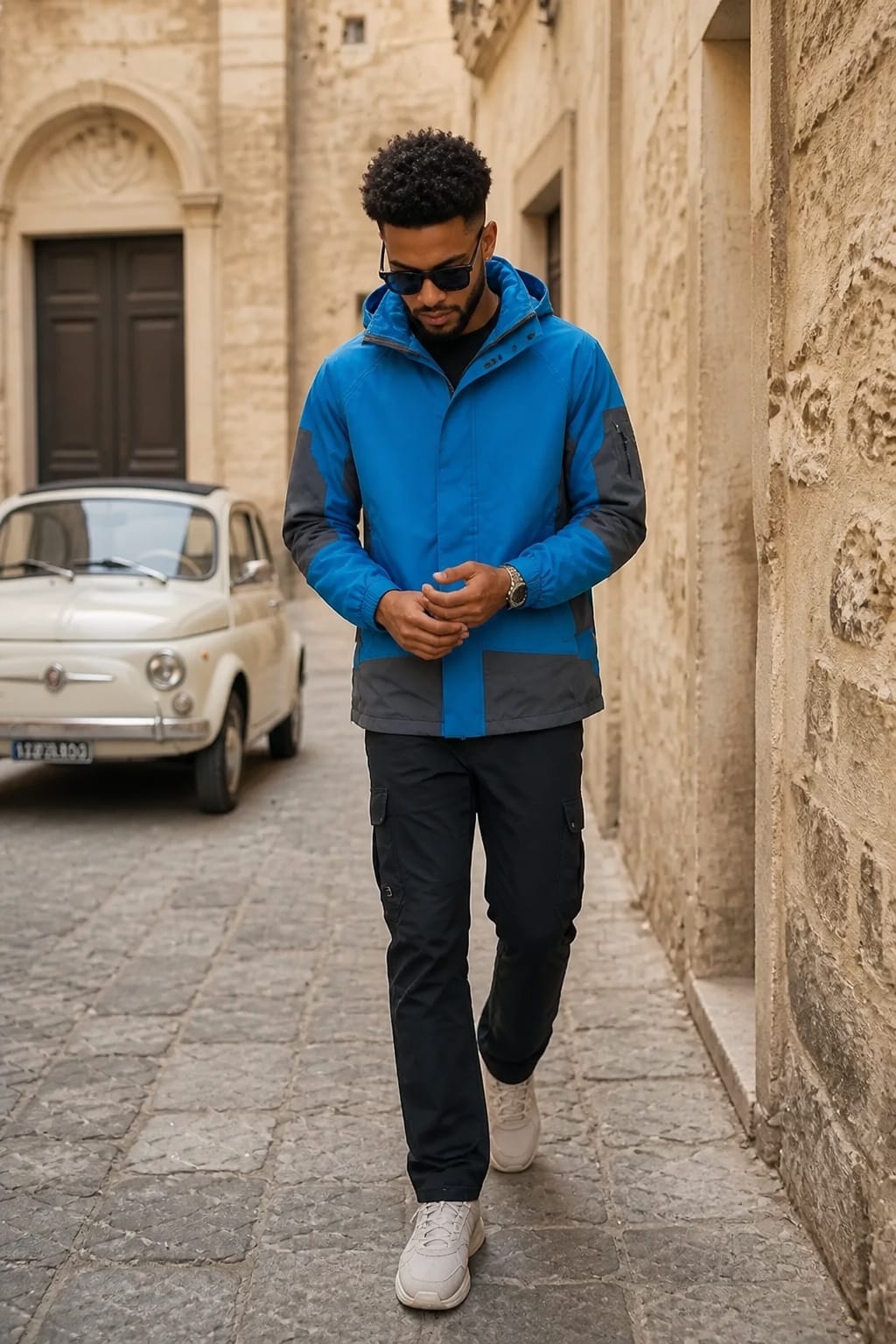 Independance Goggle Jacket Blue/ Dark Grey Jacket INDEPBLUGRY1 Location Clothing