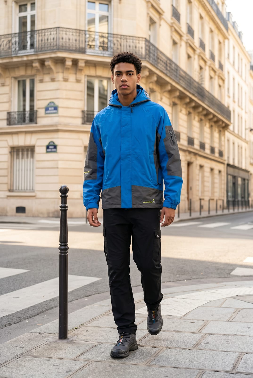 Independance Goggle Jacket Blue/ Dark Grey Jacket INDEPBLUGRY3 Location Clothing