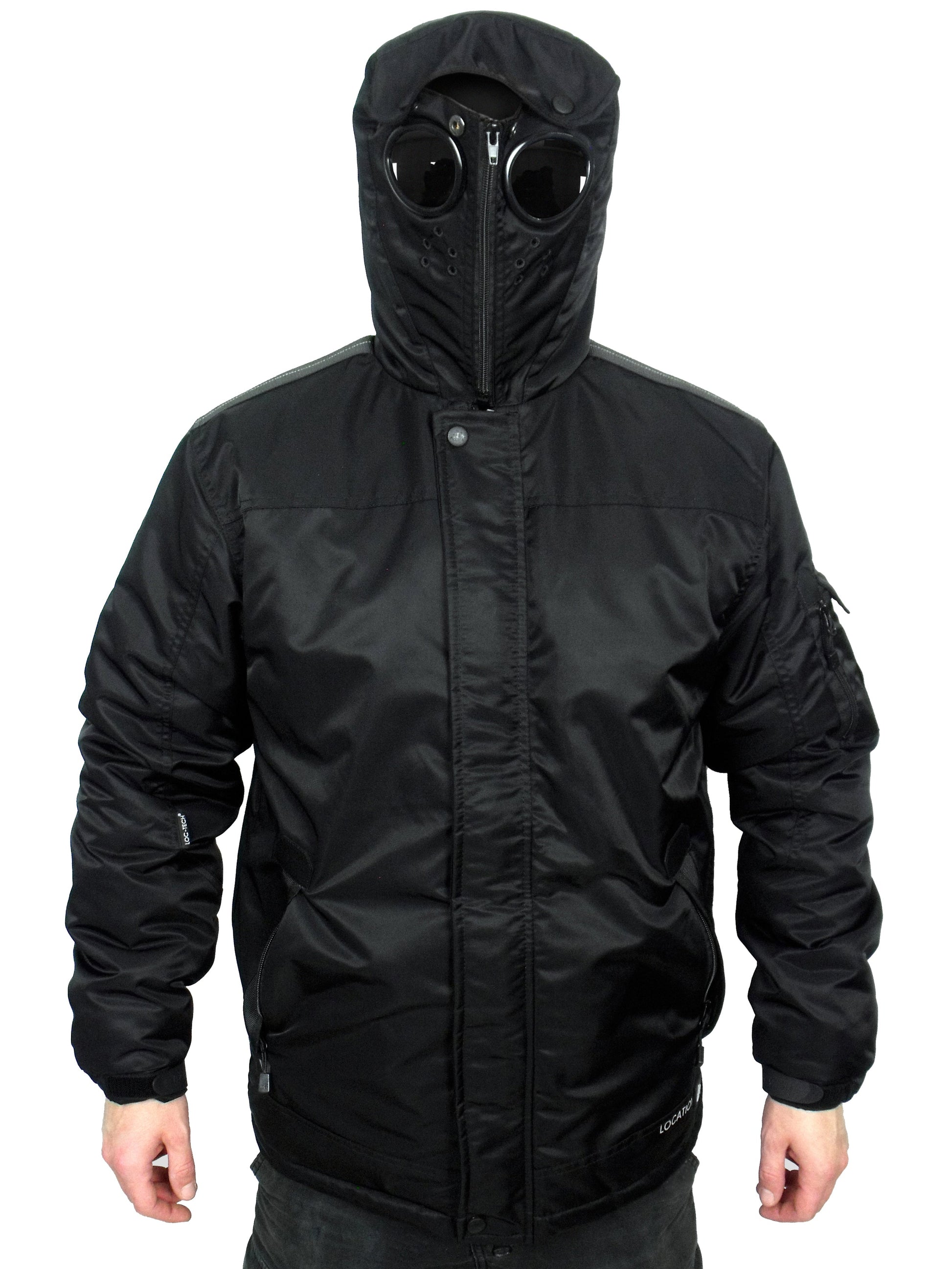Infiltrator Longer Goggle Jacket Black and Camo Jacket Infiltrator_Black_14_new Location Clothing
