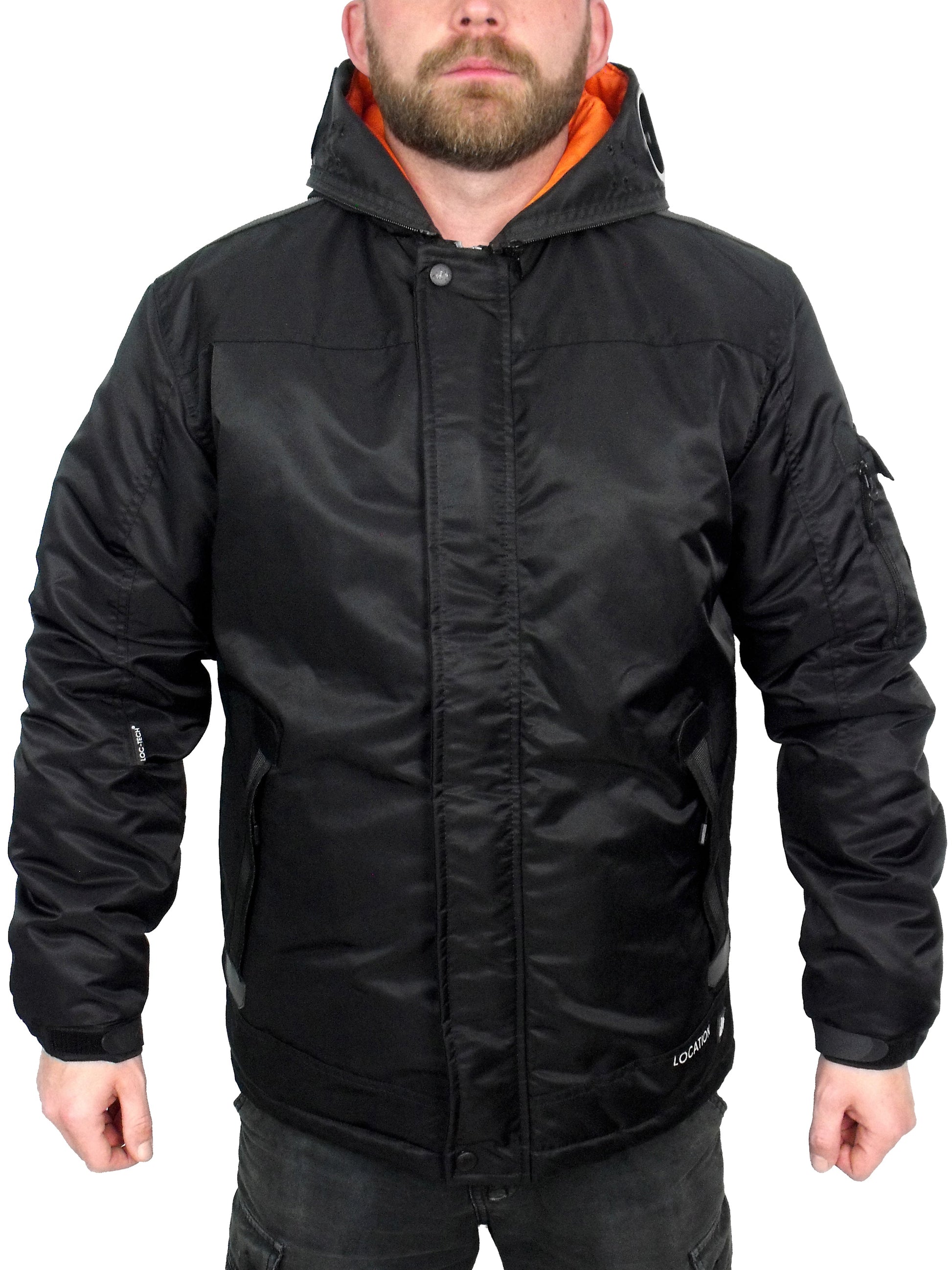 Infiltrator Longer Goggle Jacket Black and Camo Jacket Infiltrator_Black_5_new Location Clothing