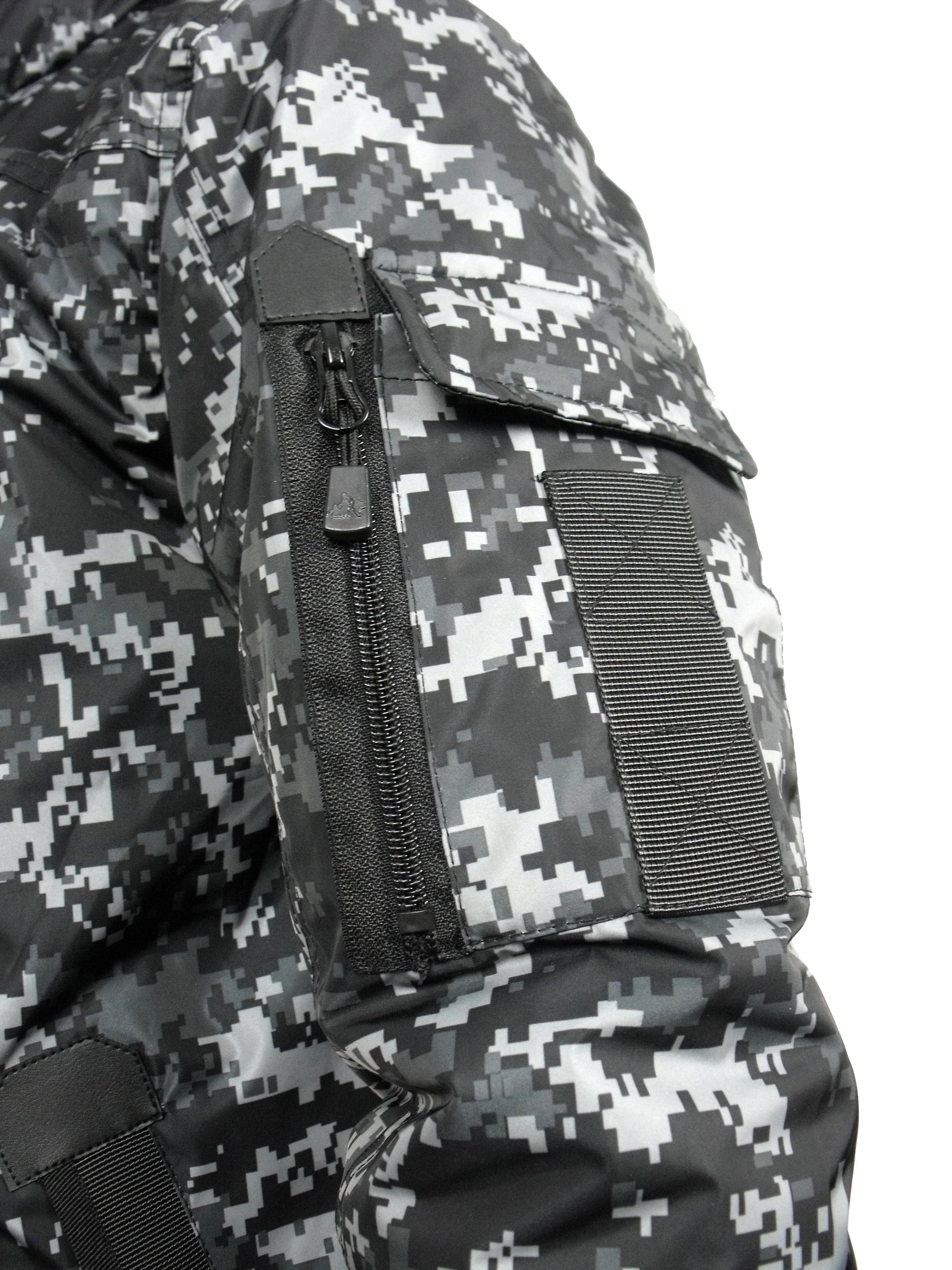 Infiltrator Longer Goggle Jacket Black and Camo Jacket Infiltrator_Satellite_Defrag_Camo_10_new Location Clothing
