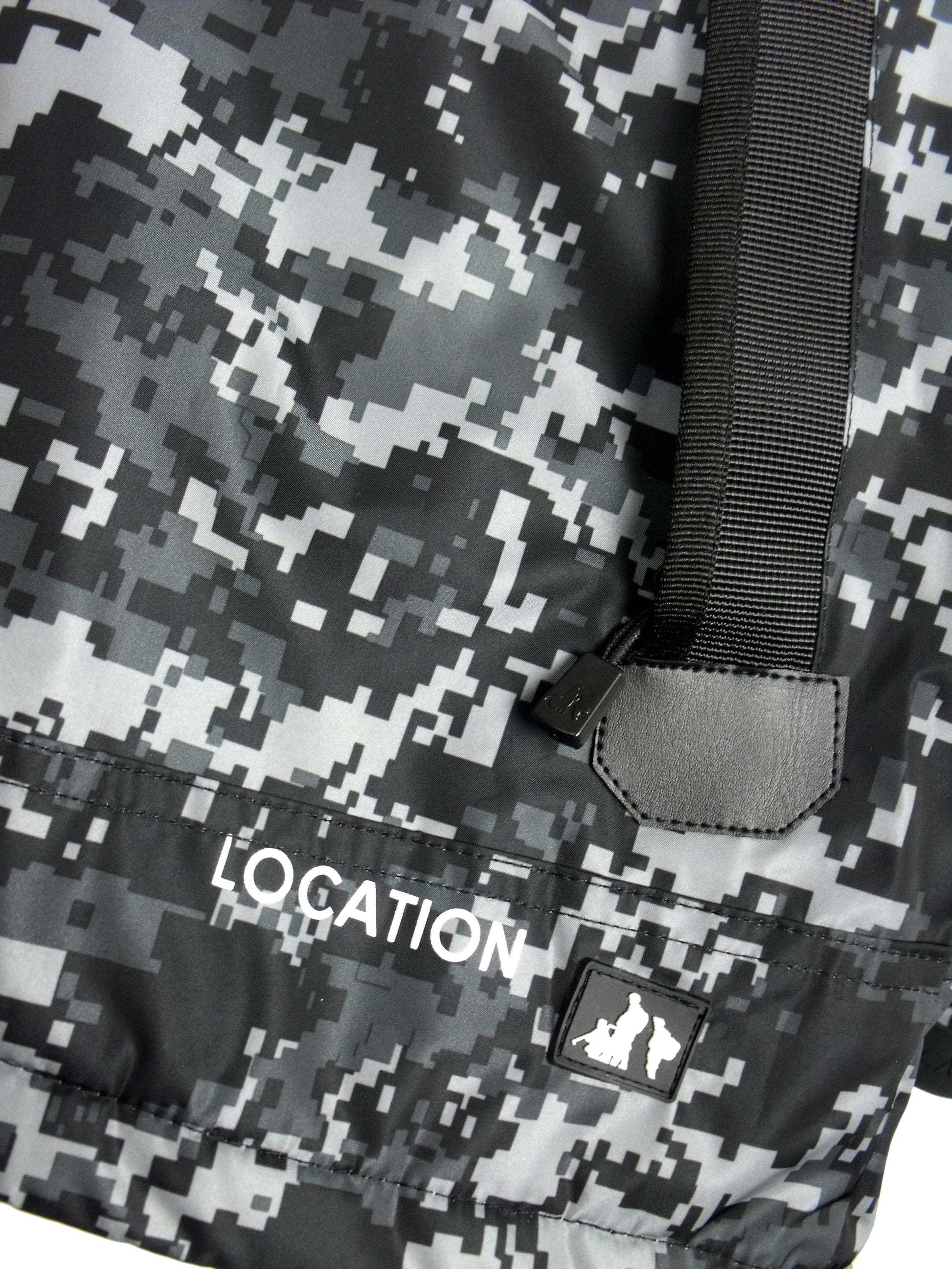 Infiltrator Longer Goggle Jacket Black and Camo Jacket Infiltrator_Satellite_Defrag_Camo_19_new Location Clothing