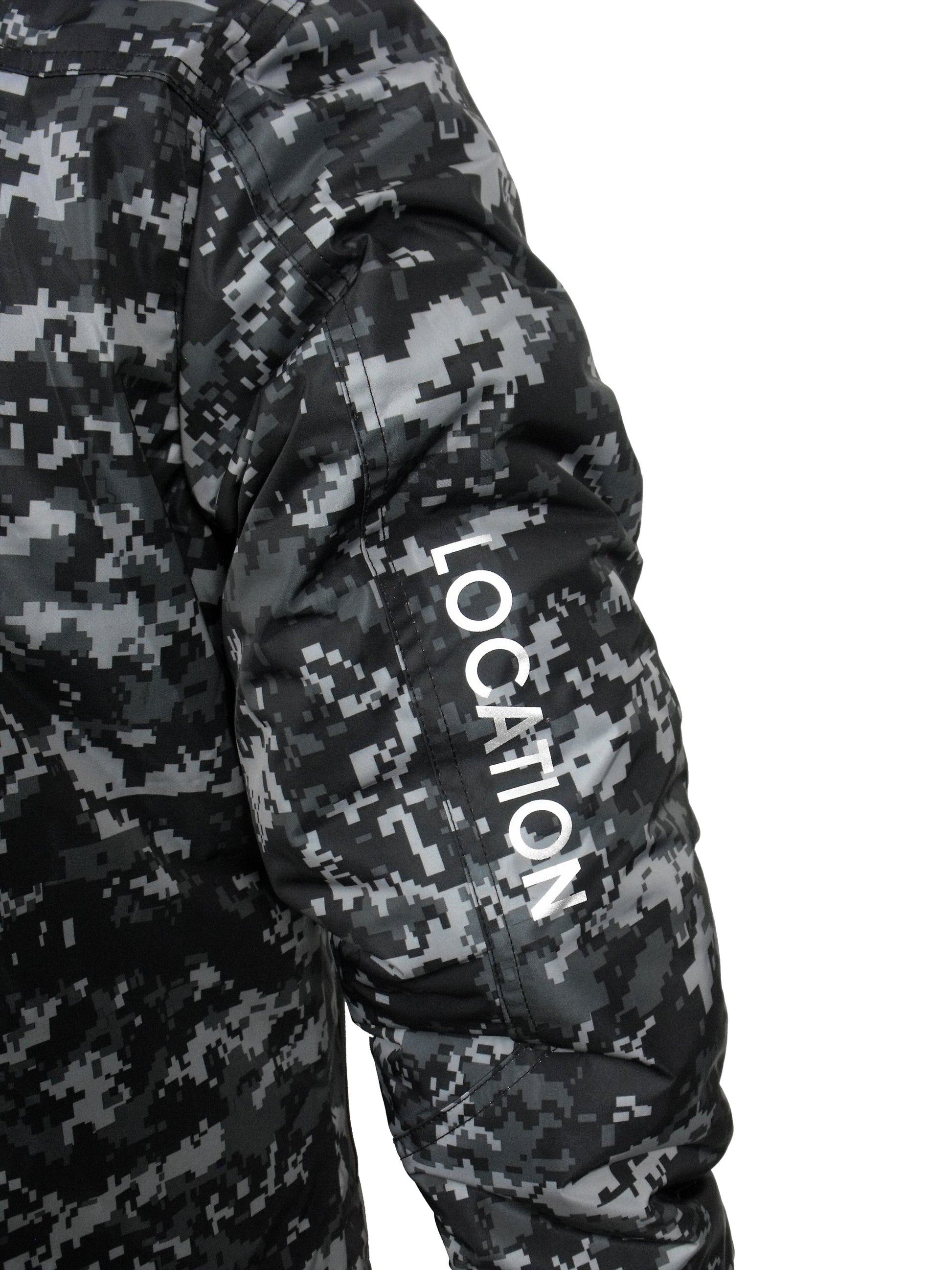 Infiltrator Longer Goggle Jacket Black and Camo Jacket Infiltrator_Satellite_Defrag_Camo_8_new Location Clothing