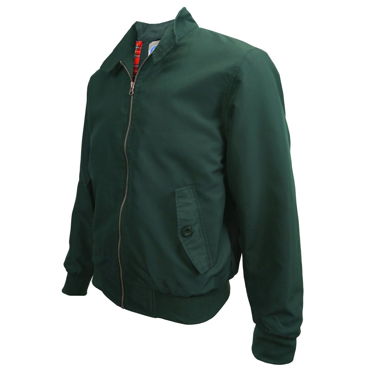 Location Tartan Lining Harrington Jacket Bomber Jacket JD_Harrington_-_Green_-_3 location